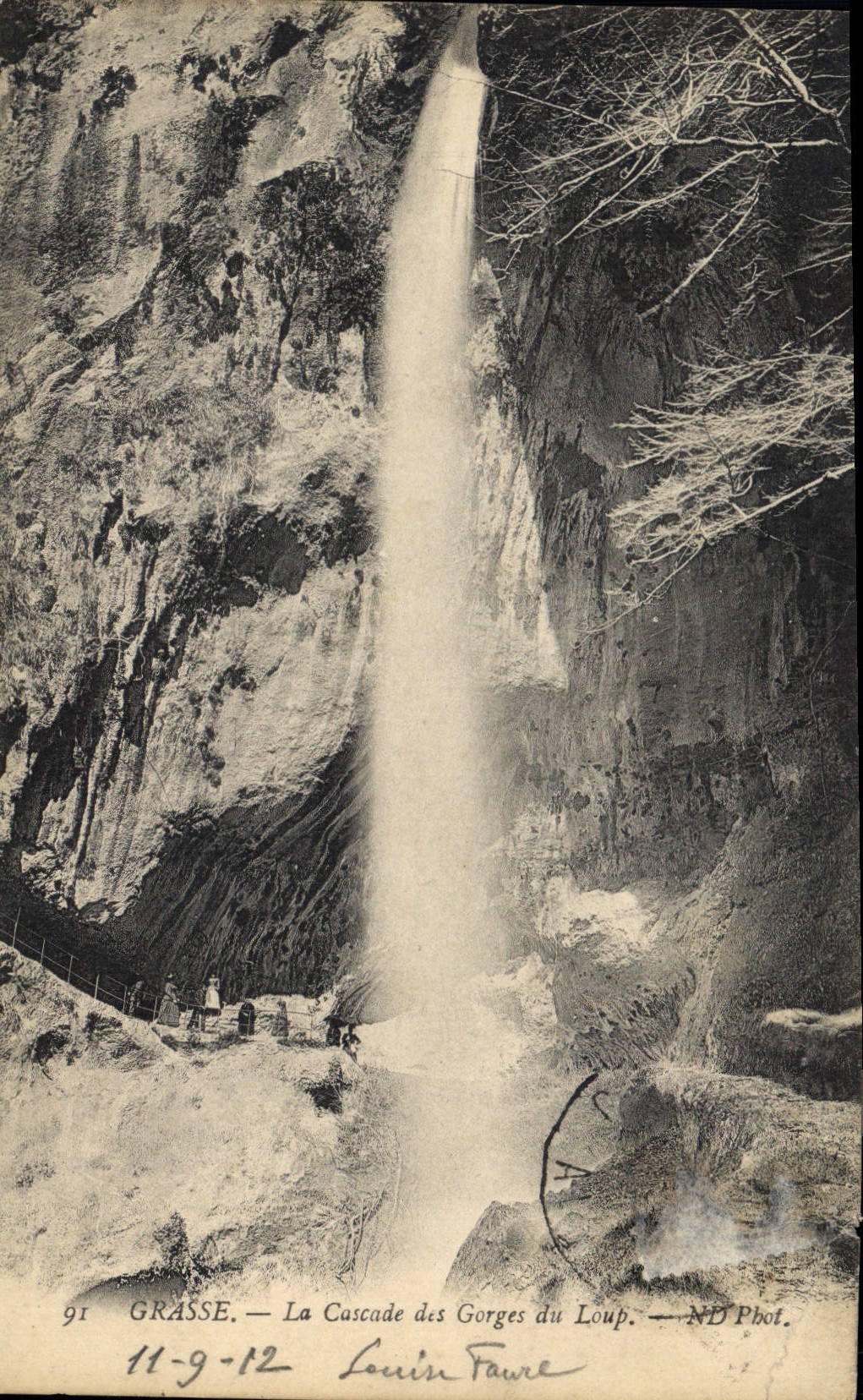 CPA Grasse la Cascade des Gorges du Loup 
