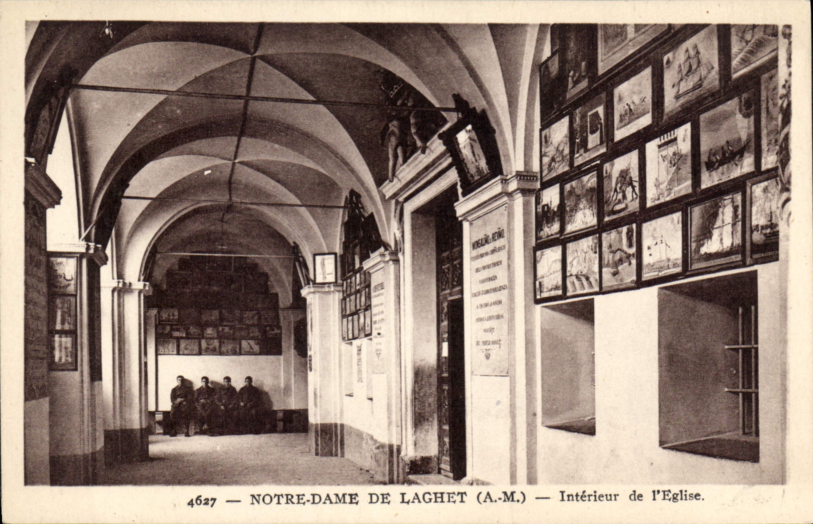 CPA Notre Dame de Laghet A M interieur de l'eglise 