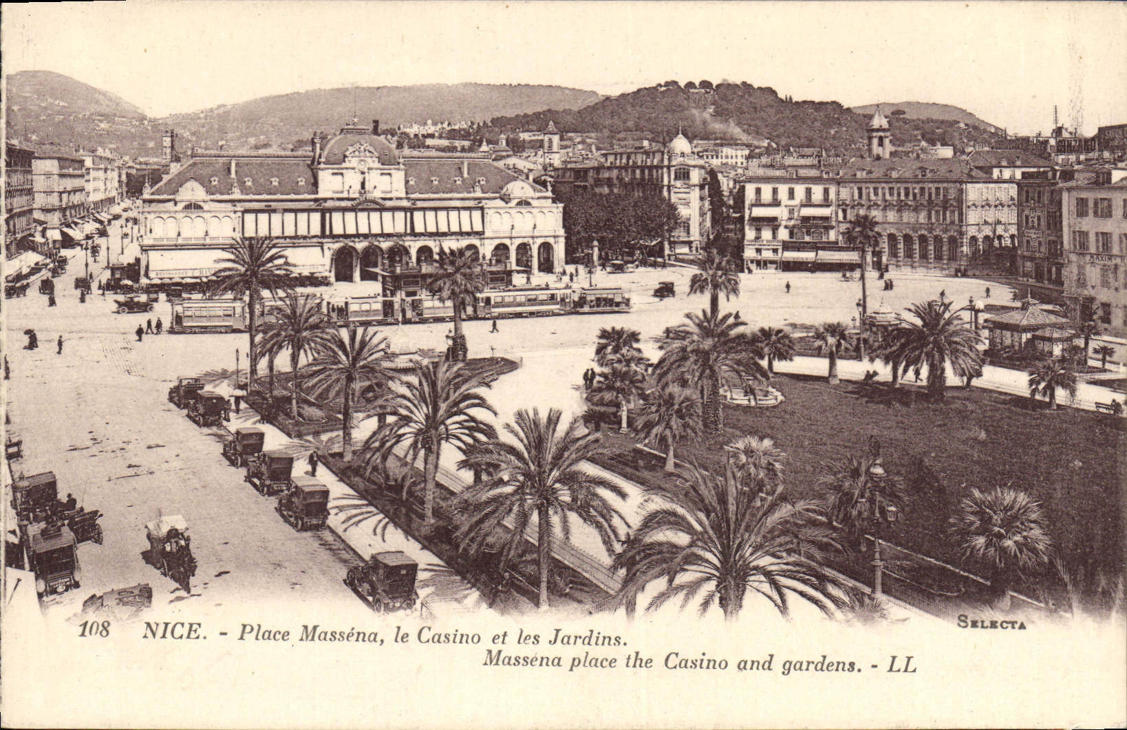 CPA Nice Place Massena le Casino et les Jardins 