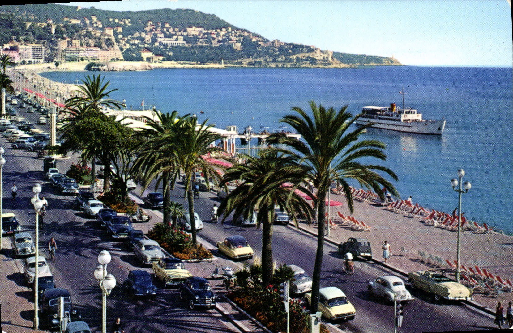 CPA Nice Promenade des Anglais le Mont Boron 