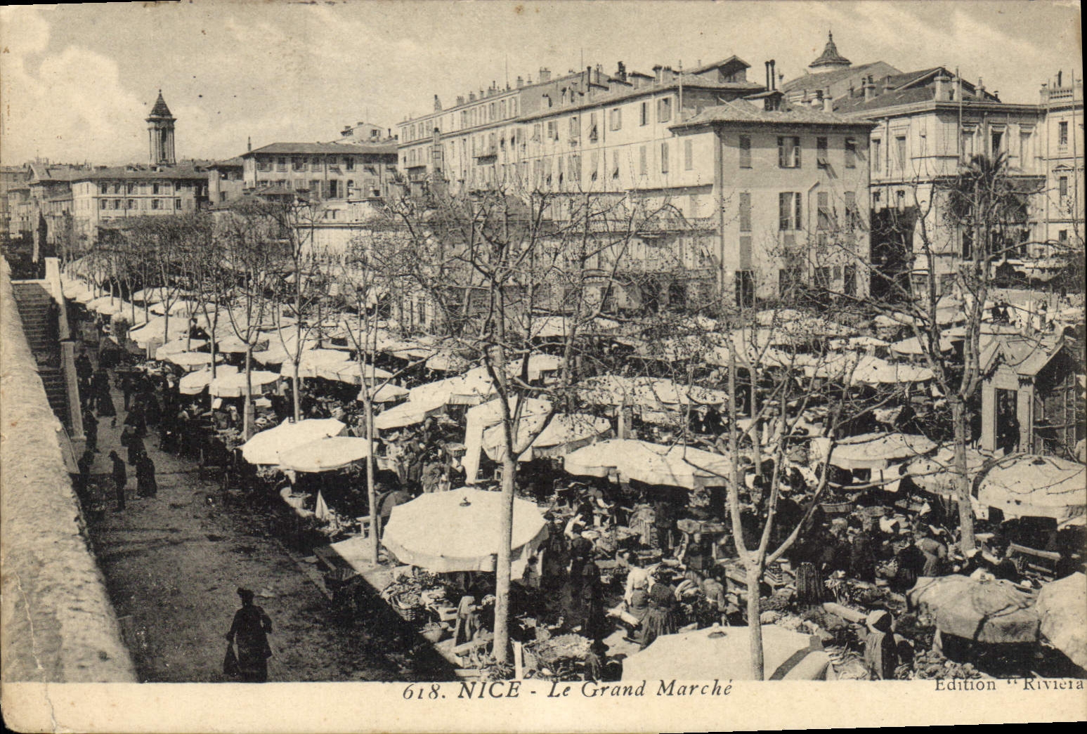 CPA Nice le Grand Marche 