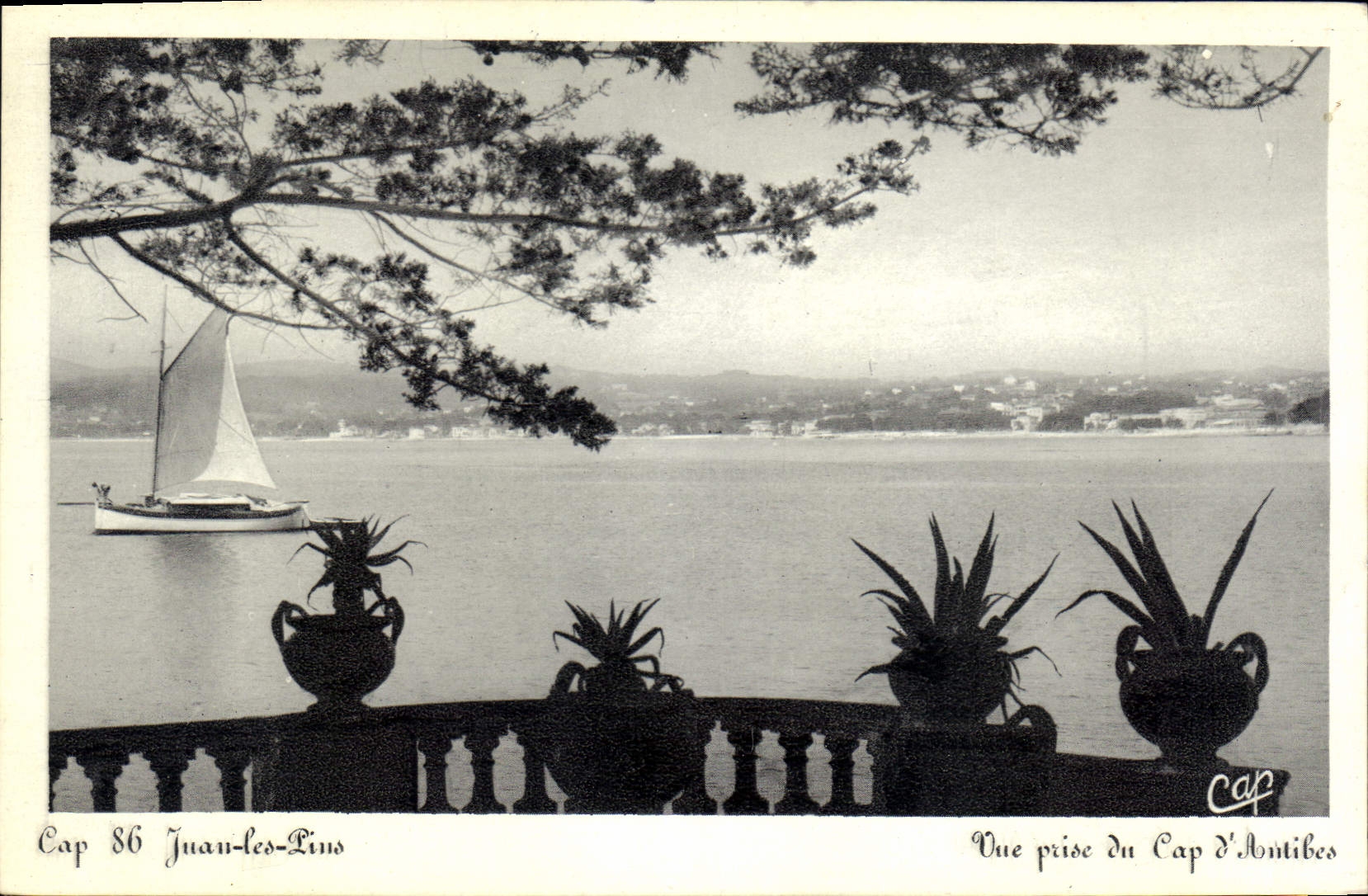 CPA Juan les Pins vue prise du Cap d'Antibes