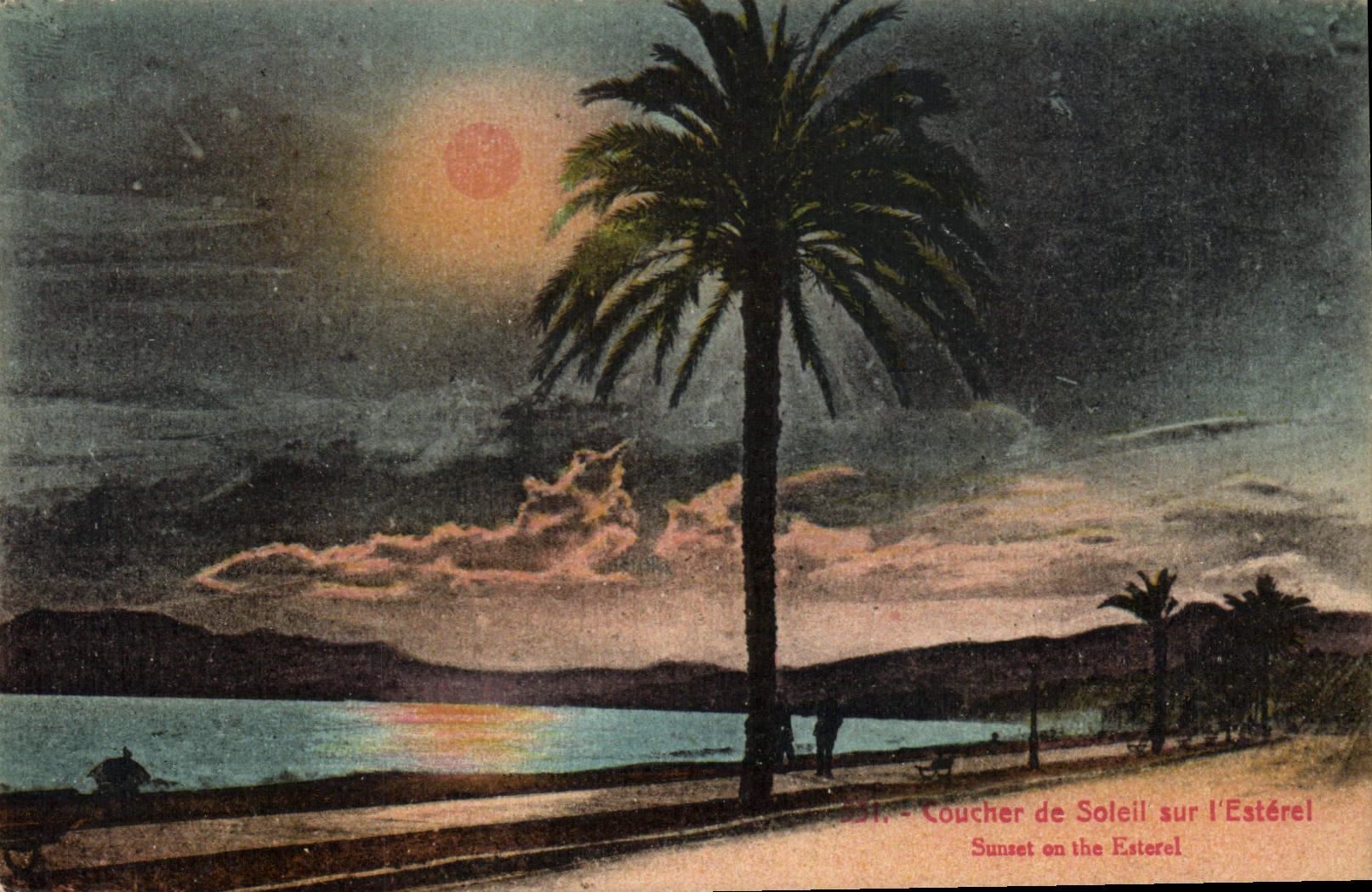 CPA Coucher de Soleil sur l'Esterel