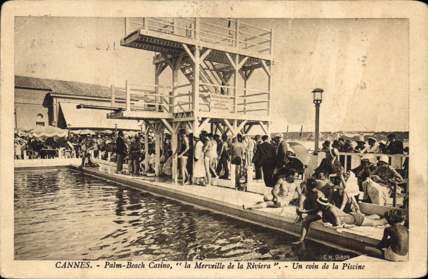 CPA Cannes Palm Beach Casino la Merveille de la Riviera un coin de la Piscine