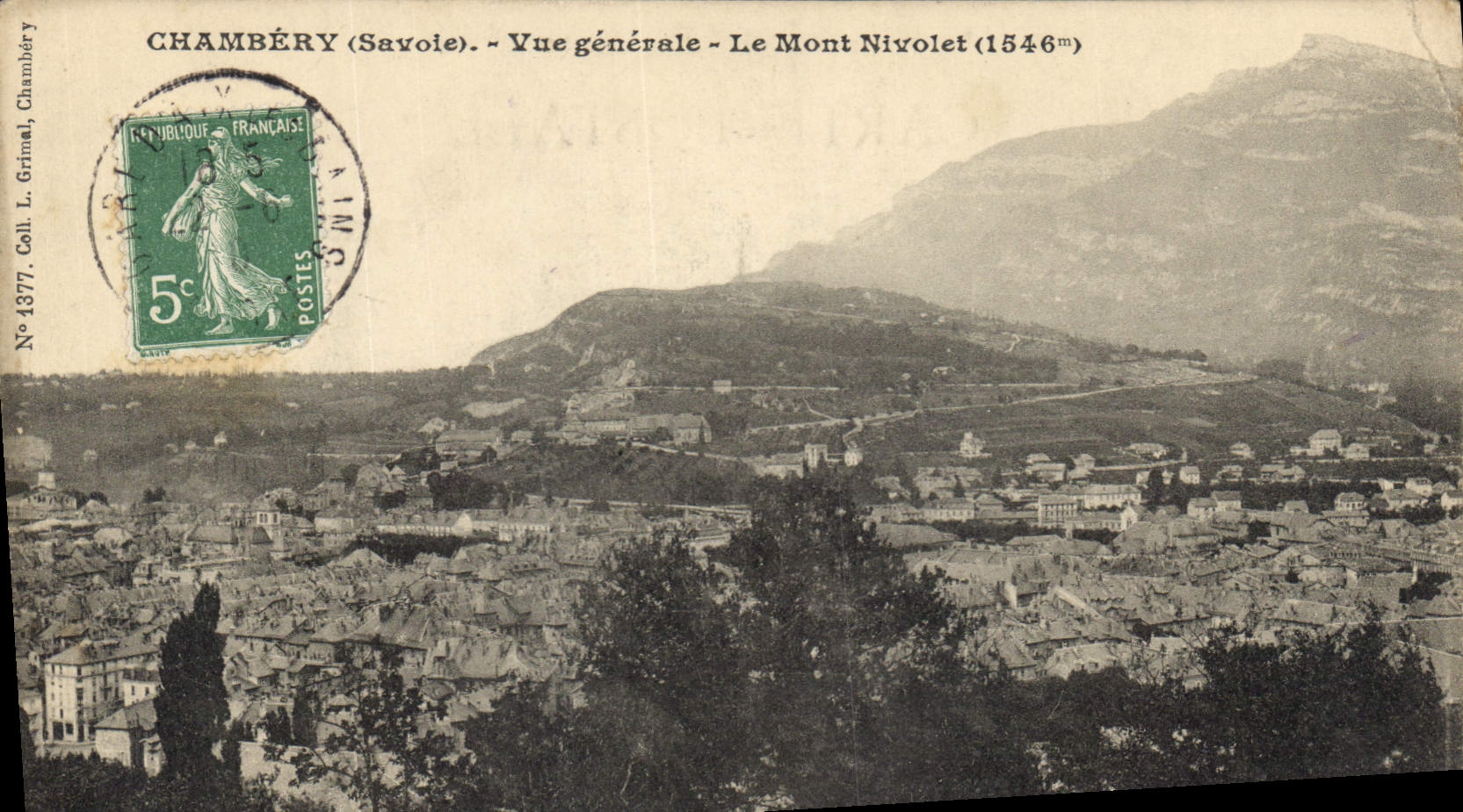 CPA Chambery Savoie vue generale le Mont Nivolet