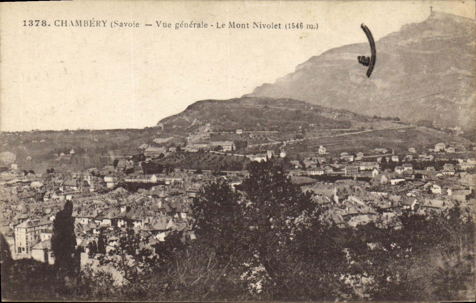 CPA Chambery Savoie vue generale le Mont Nivolet