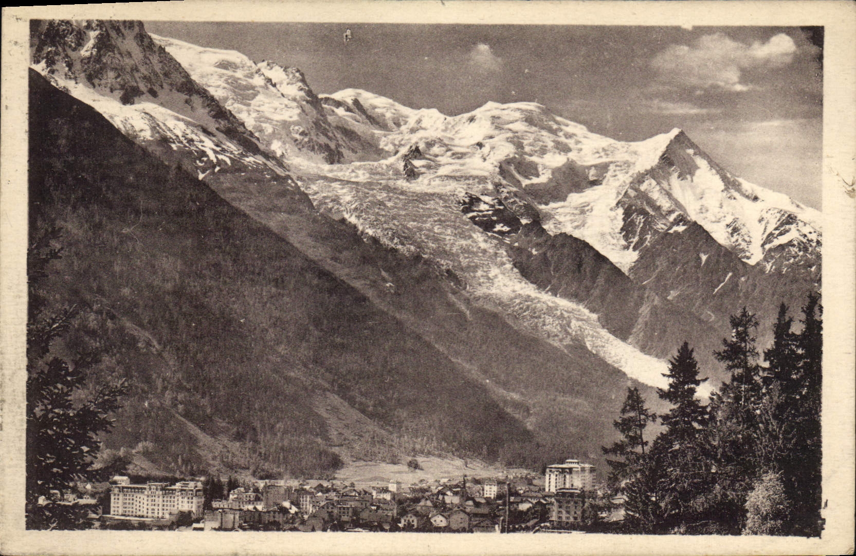 CPA Chamonix et le Mont Blanc 