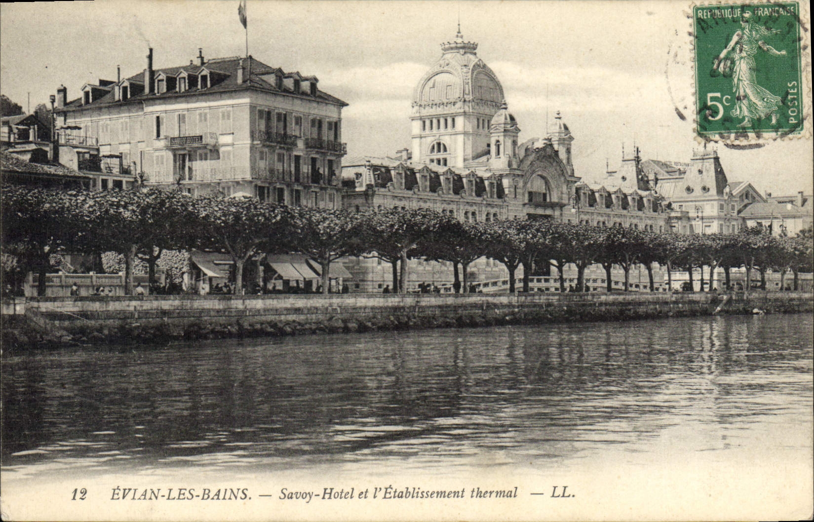 CPA Evian les Bains Savoy hotel et l'Etablissement Thermal 
