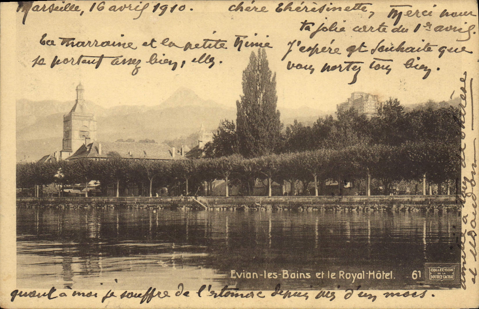 CPA Evian les Bains et le Royal hotel 