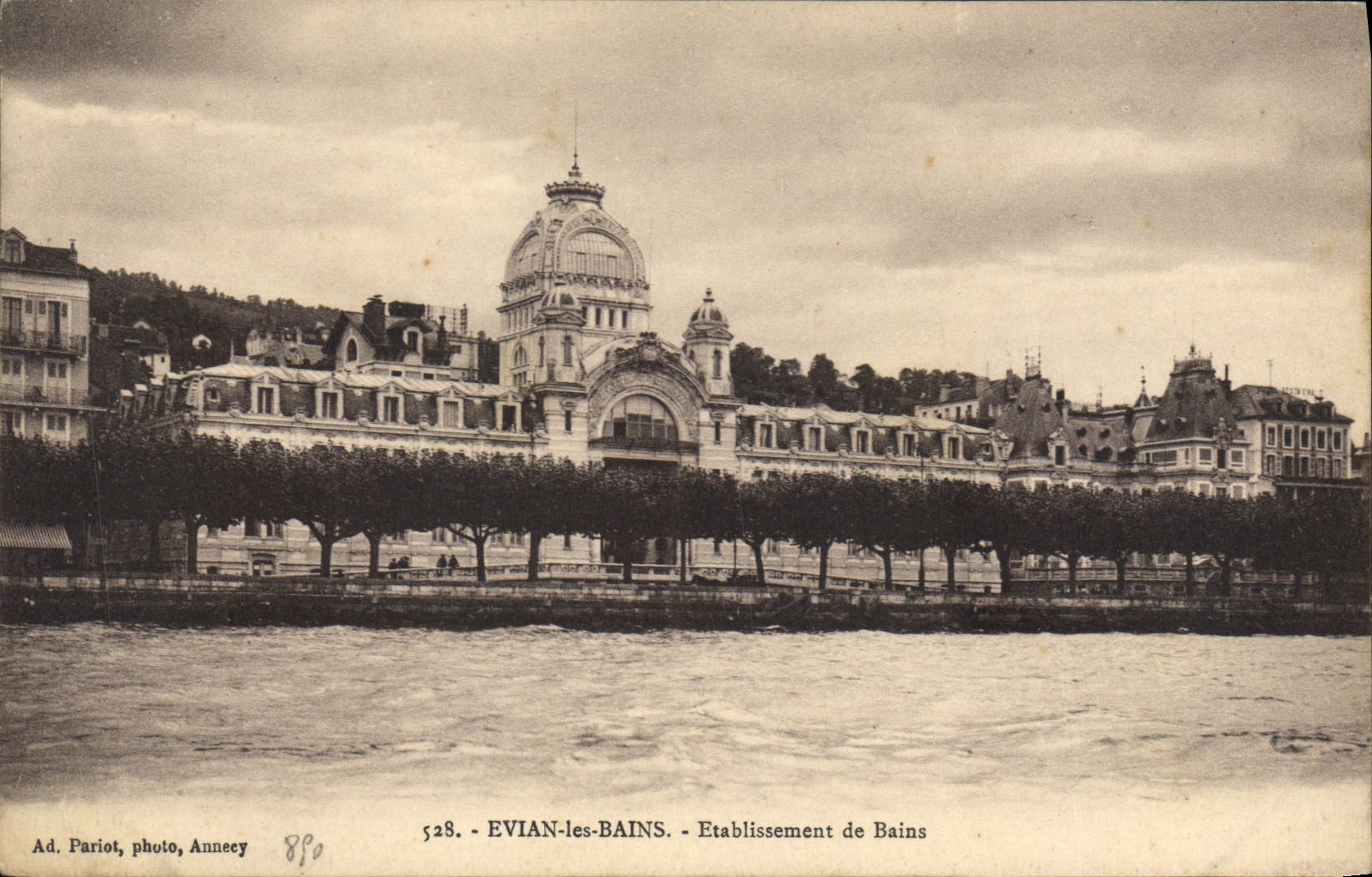 CPA Evian les Bains Etablissement de Bains 