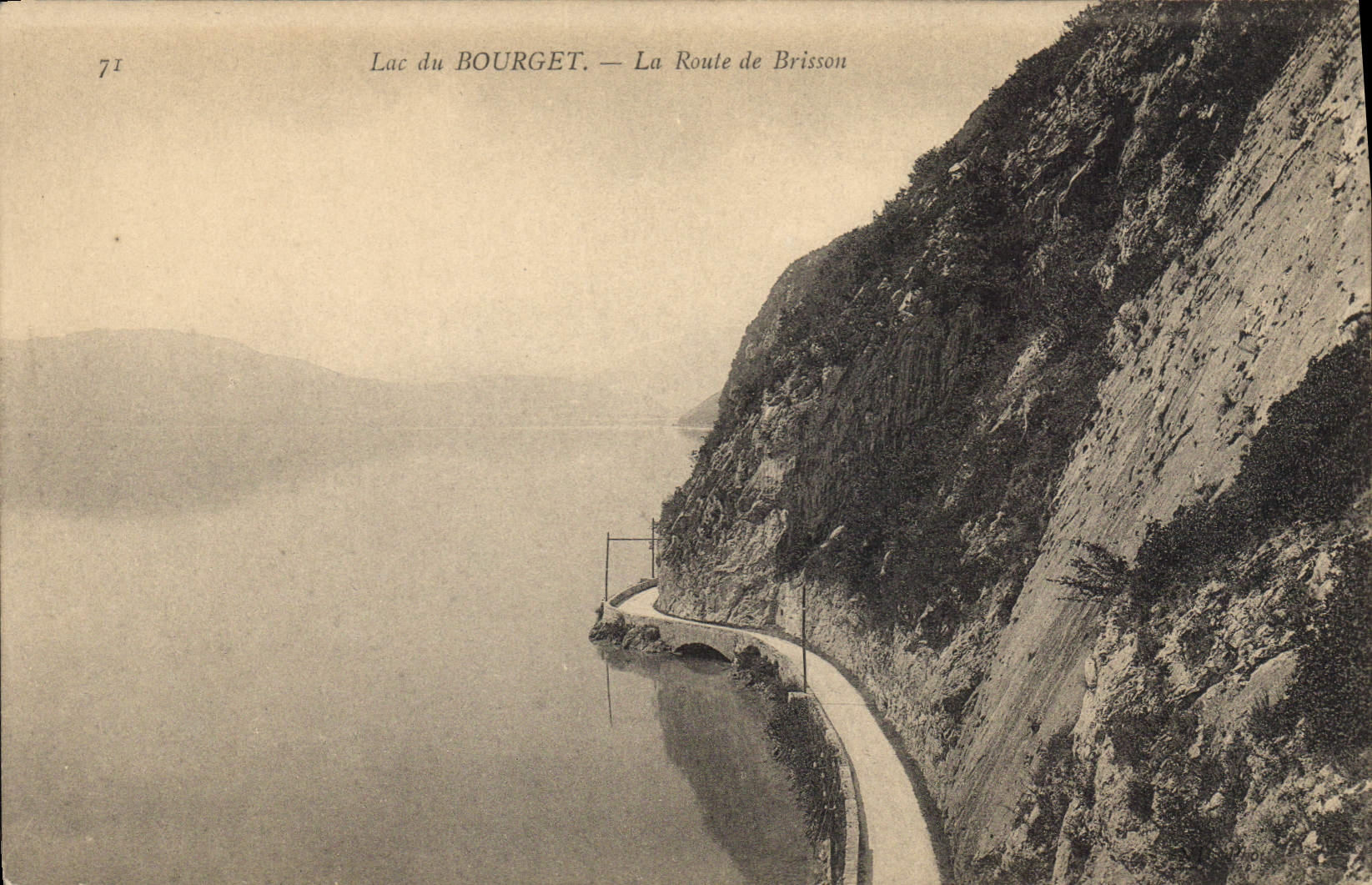 CPA Lac du Bourget la Route de Brisson