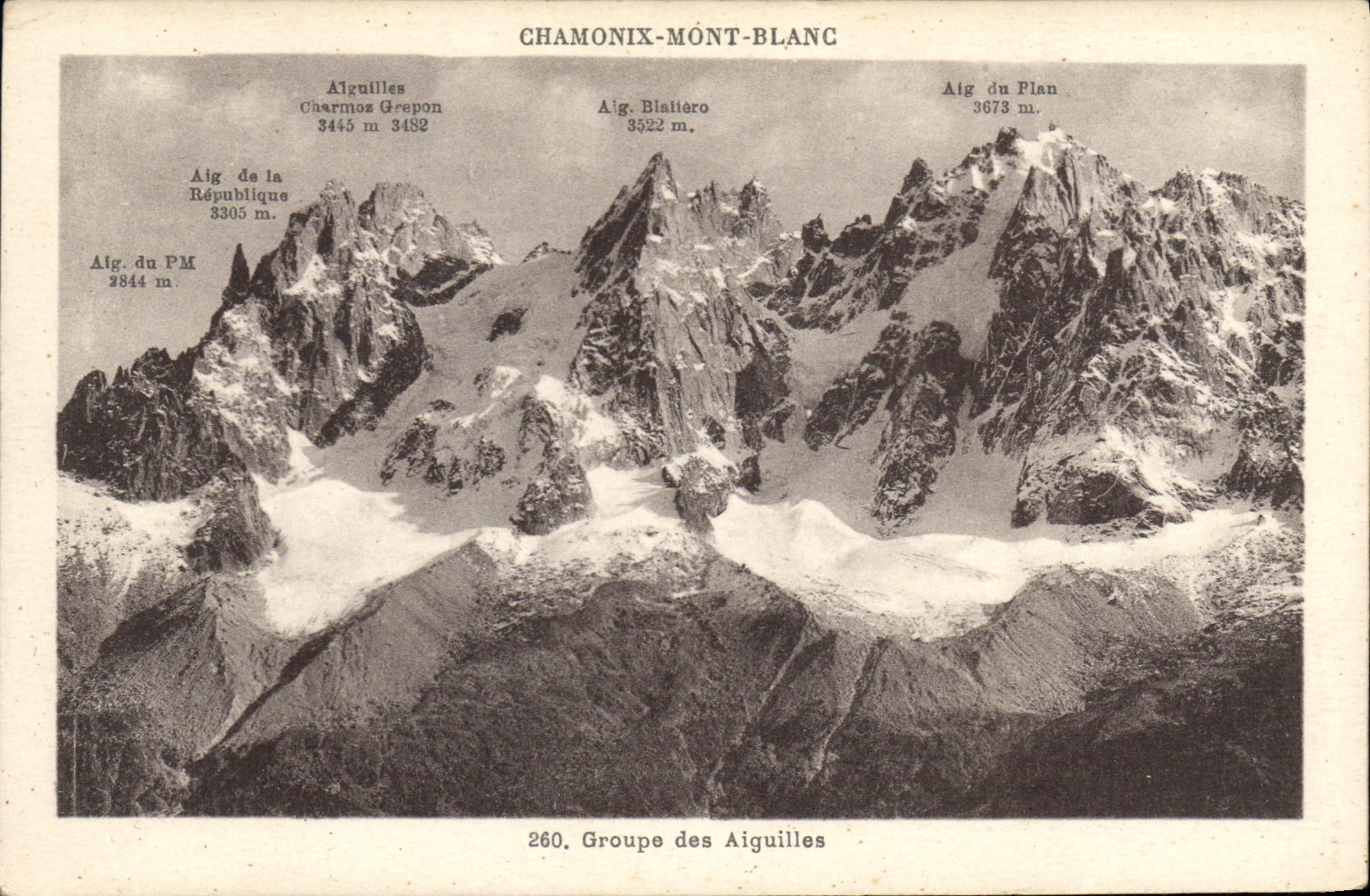 CPA Chamonix Mont Blanc Groupe des Aiguilles 