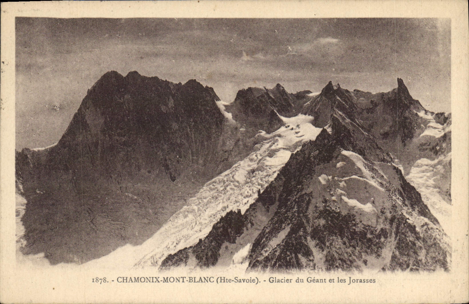 CPA Chamonix Mont Blanc Hte Savoie Glacier du Geant et les Jorasses 