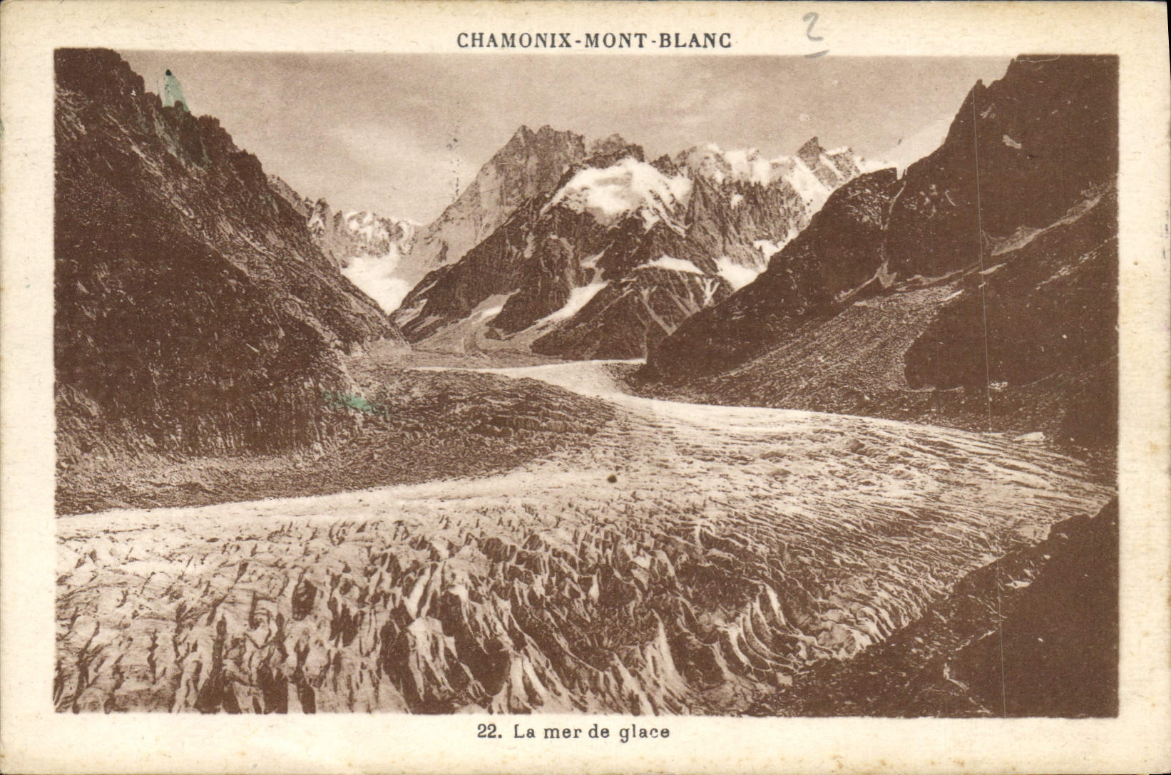 CPA Chamonix Mont Blanc la mer de Glace 