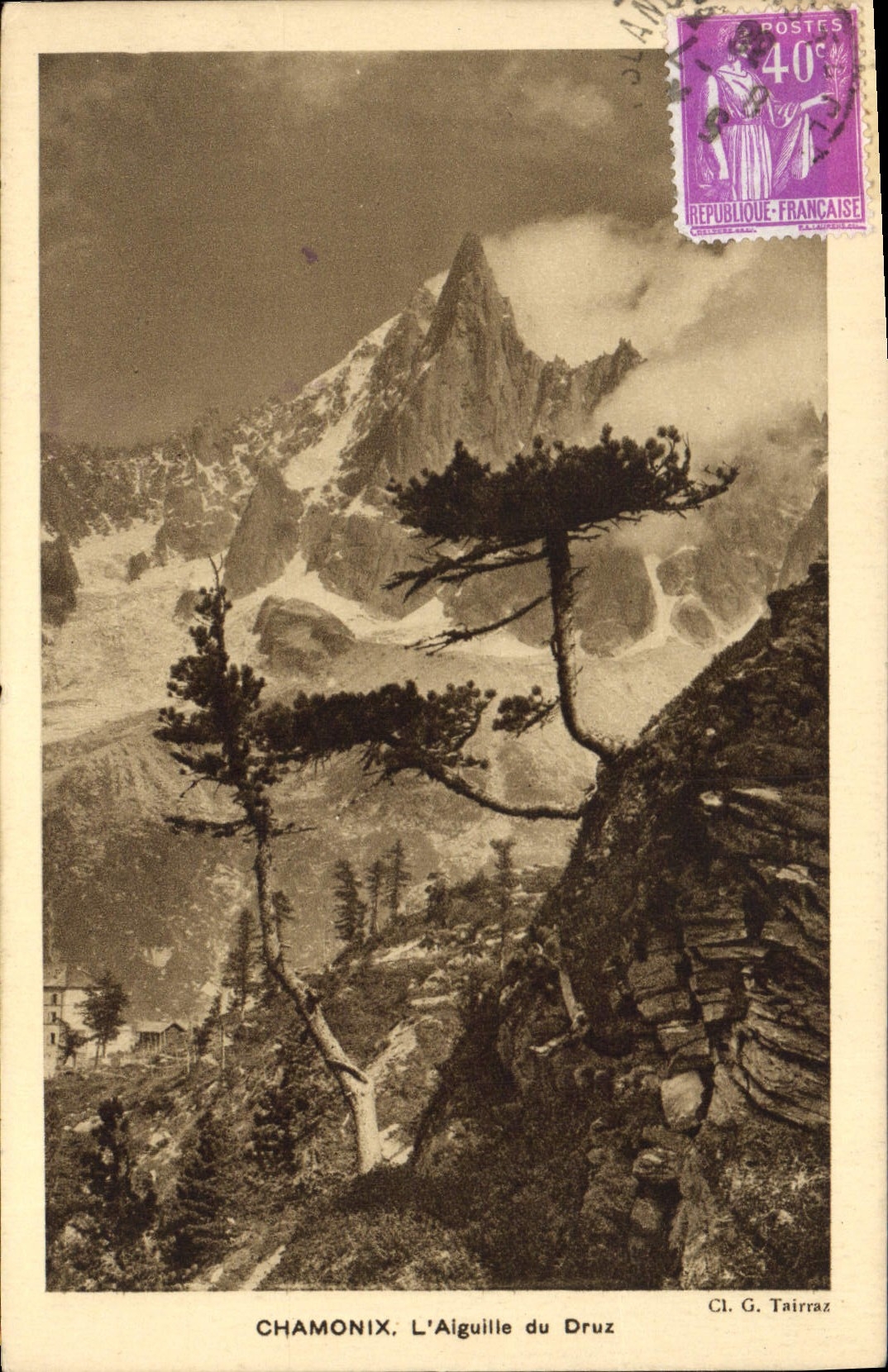 CPA Chamonix l'Aiguille du Dru 