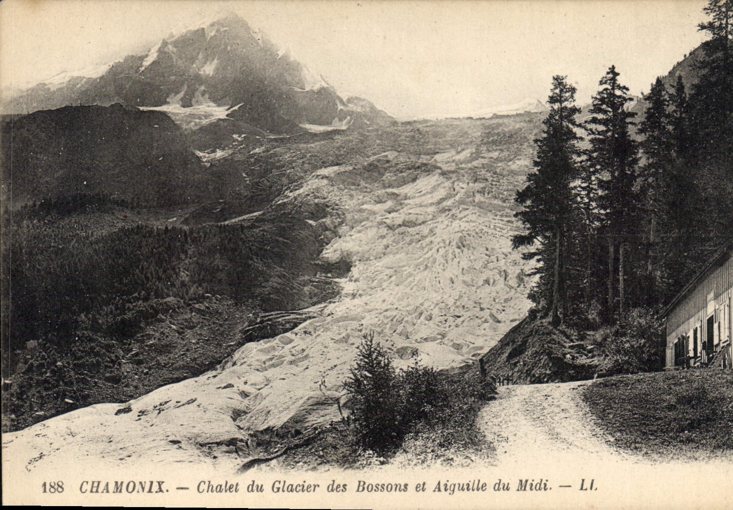 CPA Chamonix Chalet du Glacier des Bossons et Aiguille du Midi 