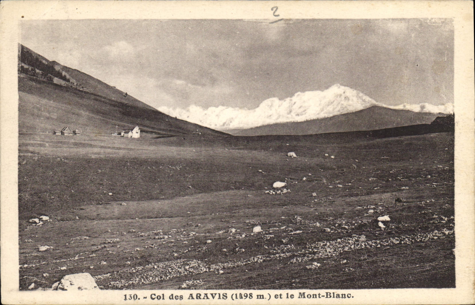 CPA Col des Aravis et le Mont Blanc 
