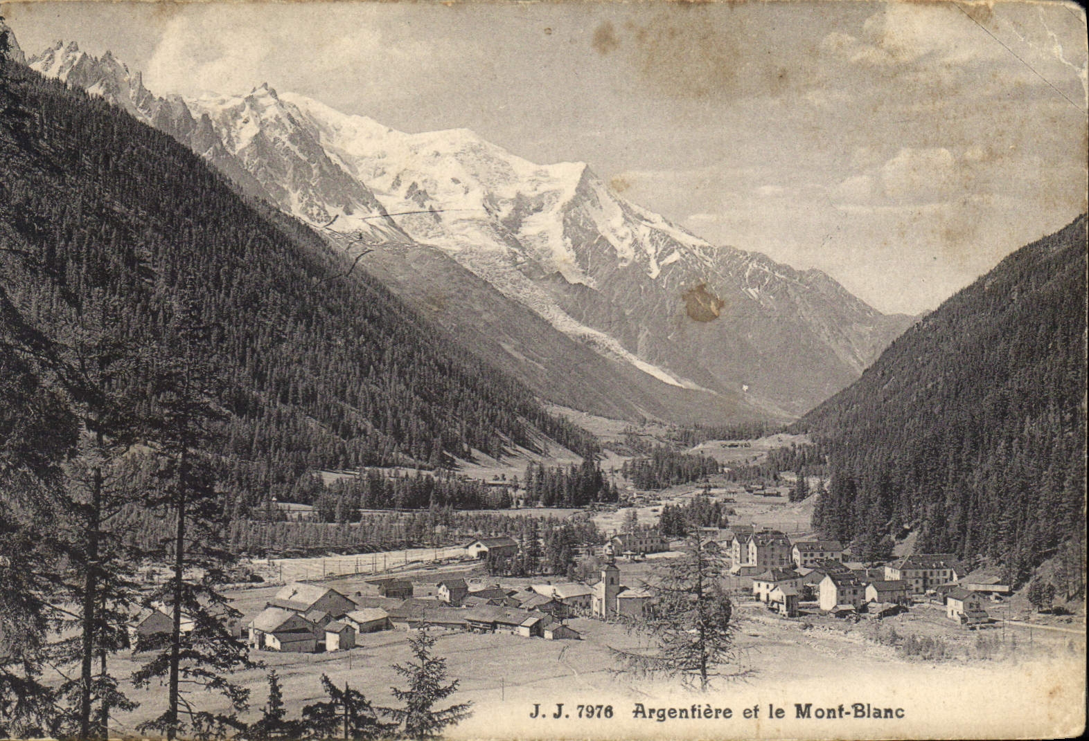 CPA Argentiere et le Mont Blanc 