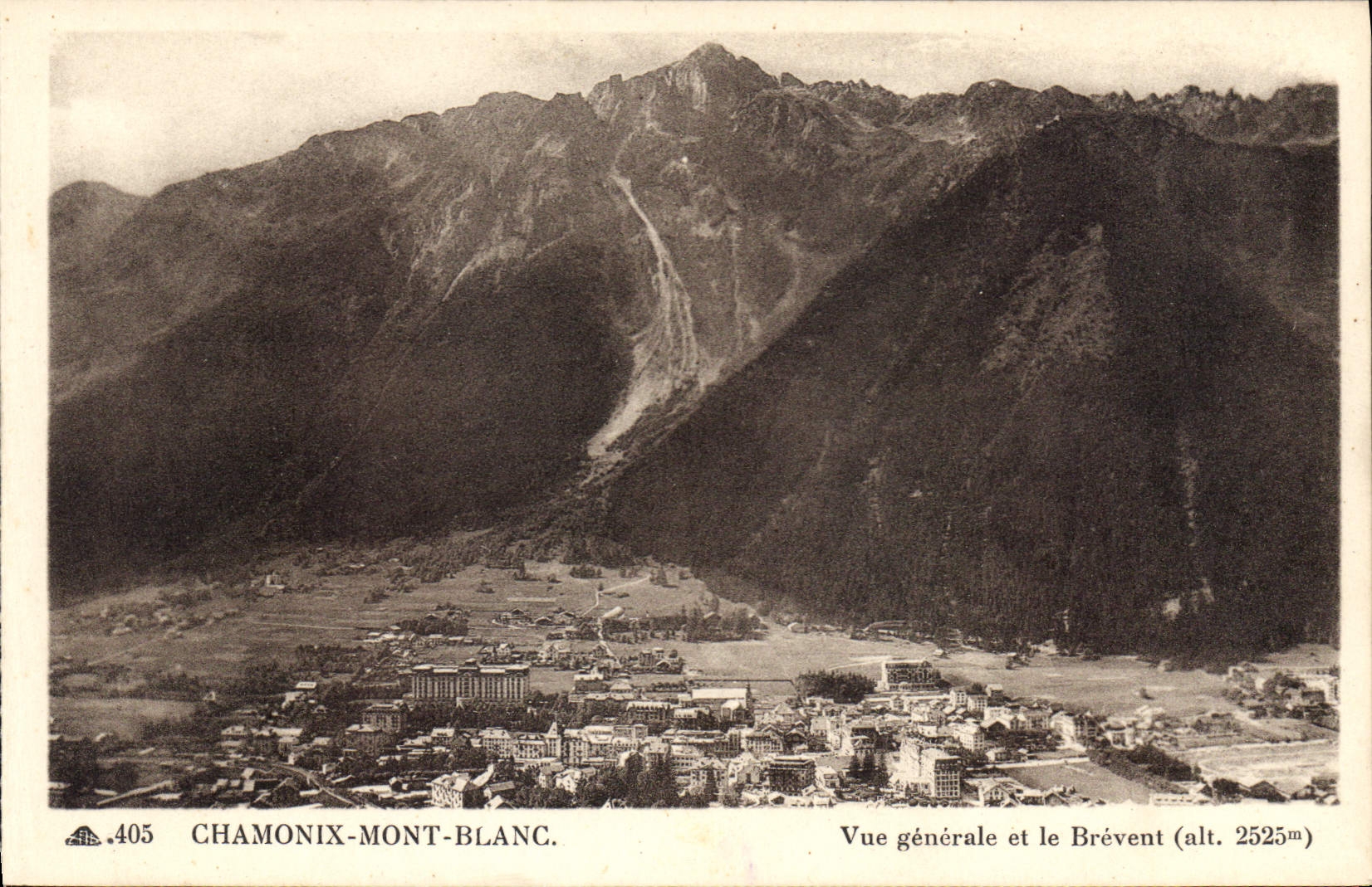 CPA Chamonix Mont Blanc vue generale et le Brevent 