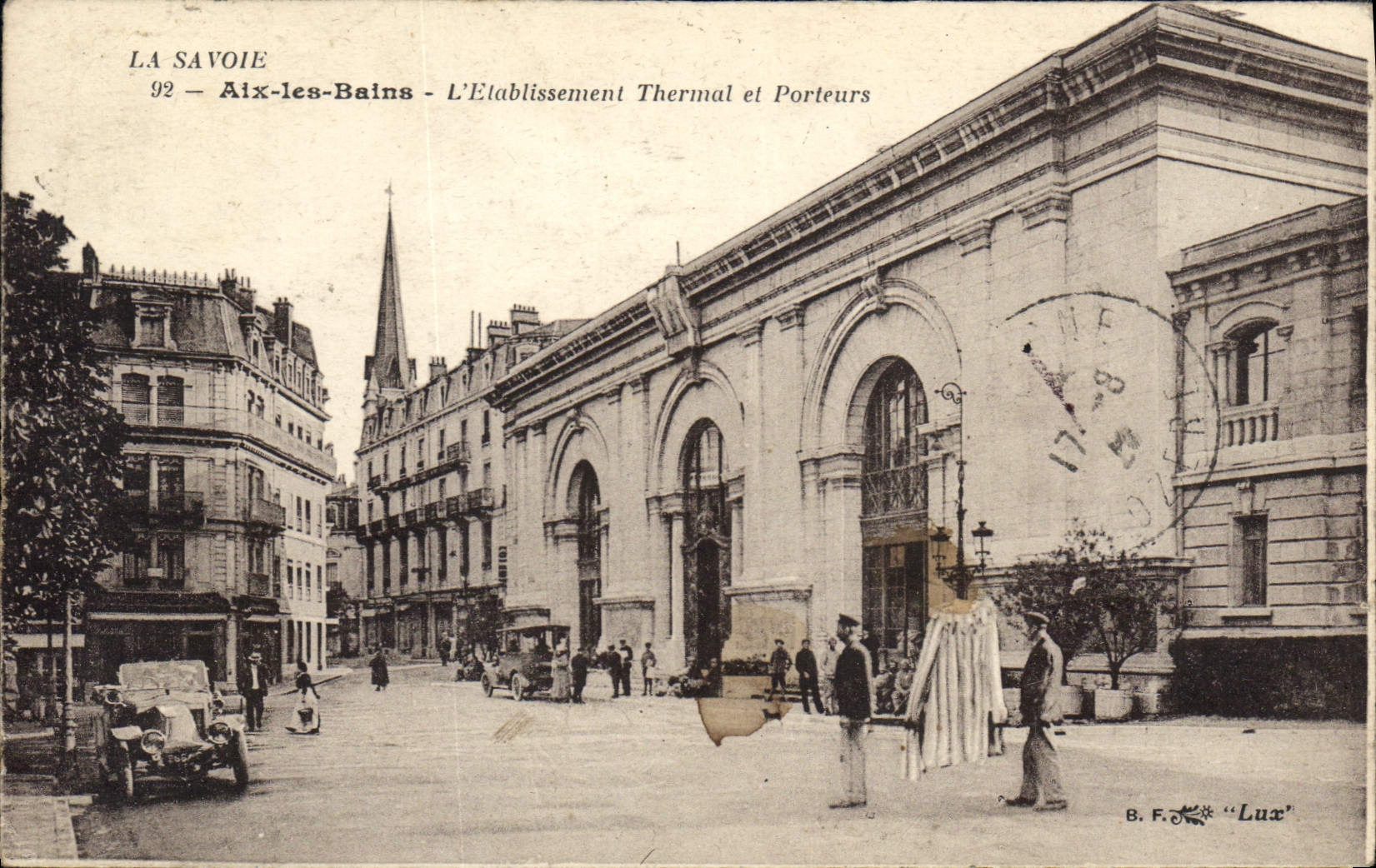 CPA Aix les Bains l'Etablissement Thermal et Porteurs 