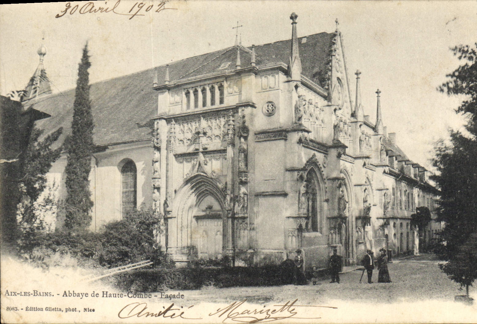 CPA Aix les Bains Abbaye de Haute Combe Facade 