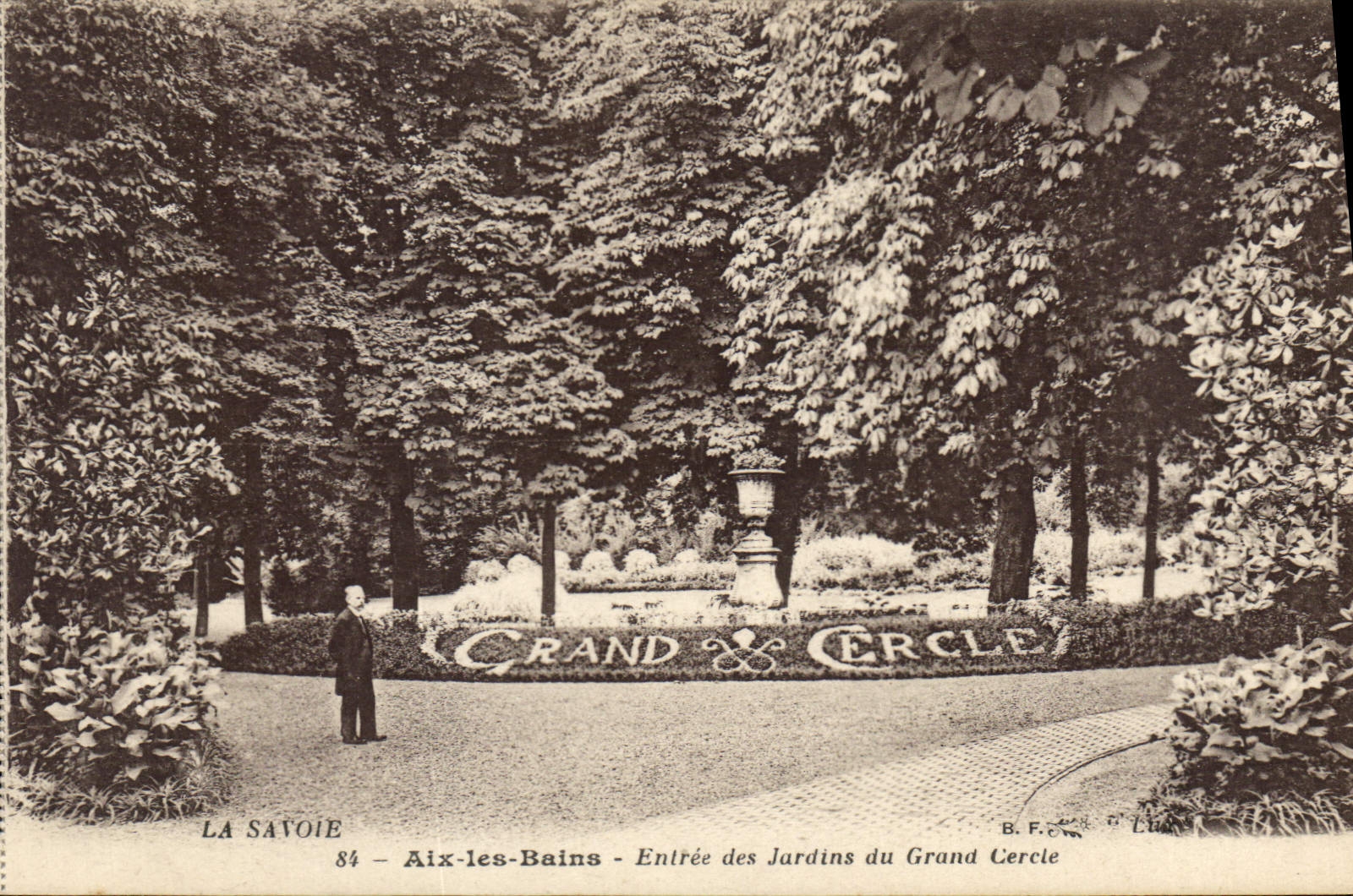 CPA La Savoie Aix les Bains Entree des Jardins du Grand Cercle 