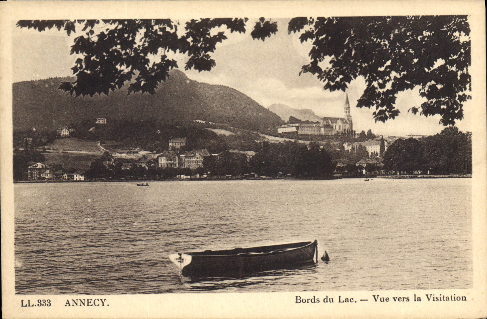 CPA Annecy Bords du Lac Vue vers la Visitation 