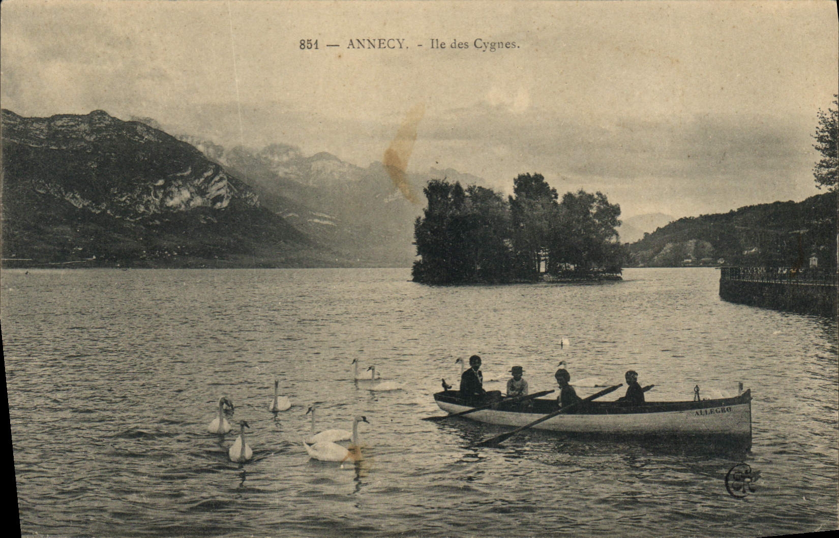 CPA Annecy Ile des Cygnes 