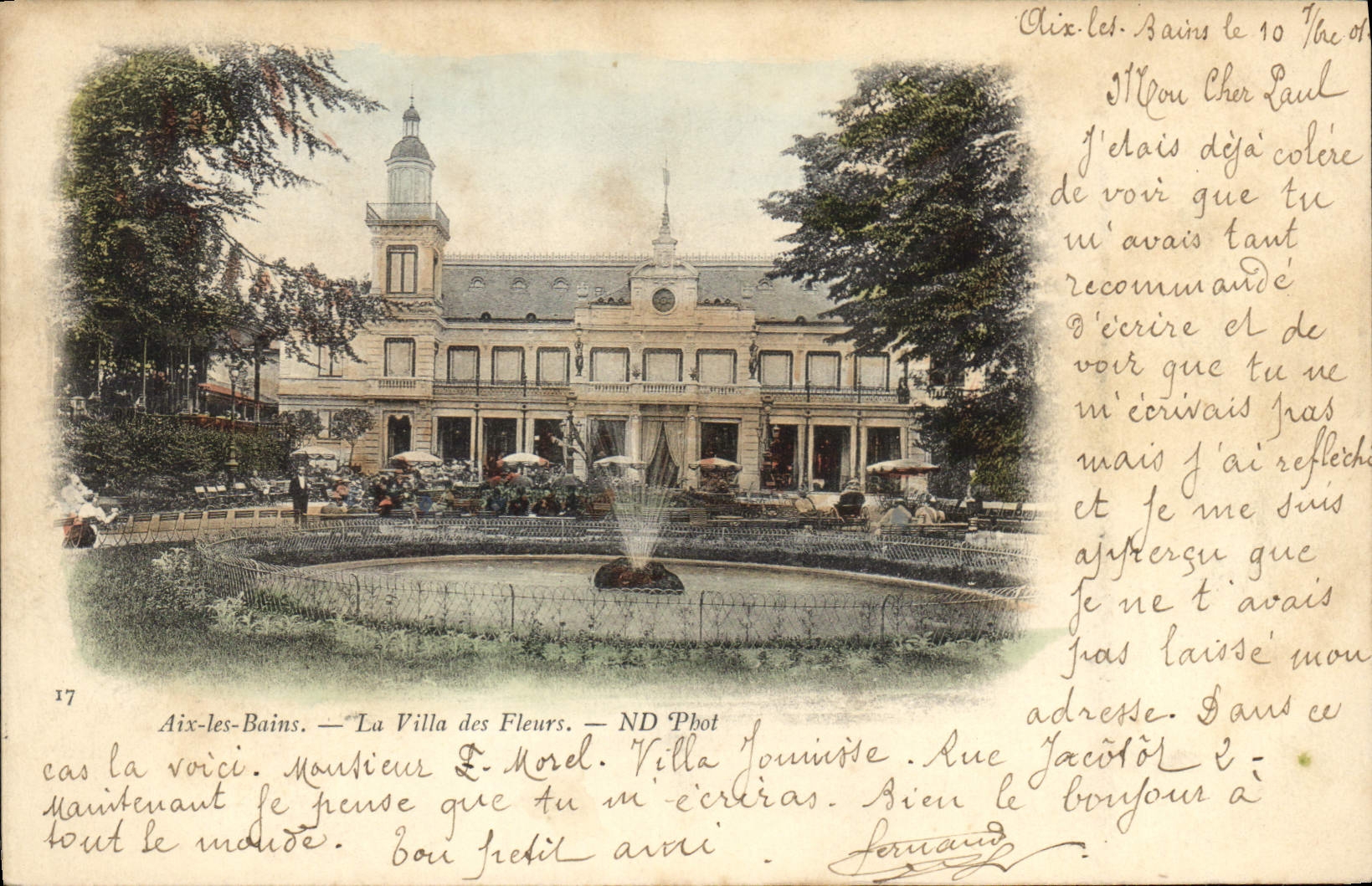 CPA Aix les Bains La Villa des Fleurs 