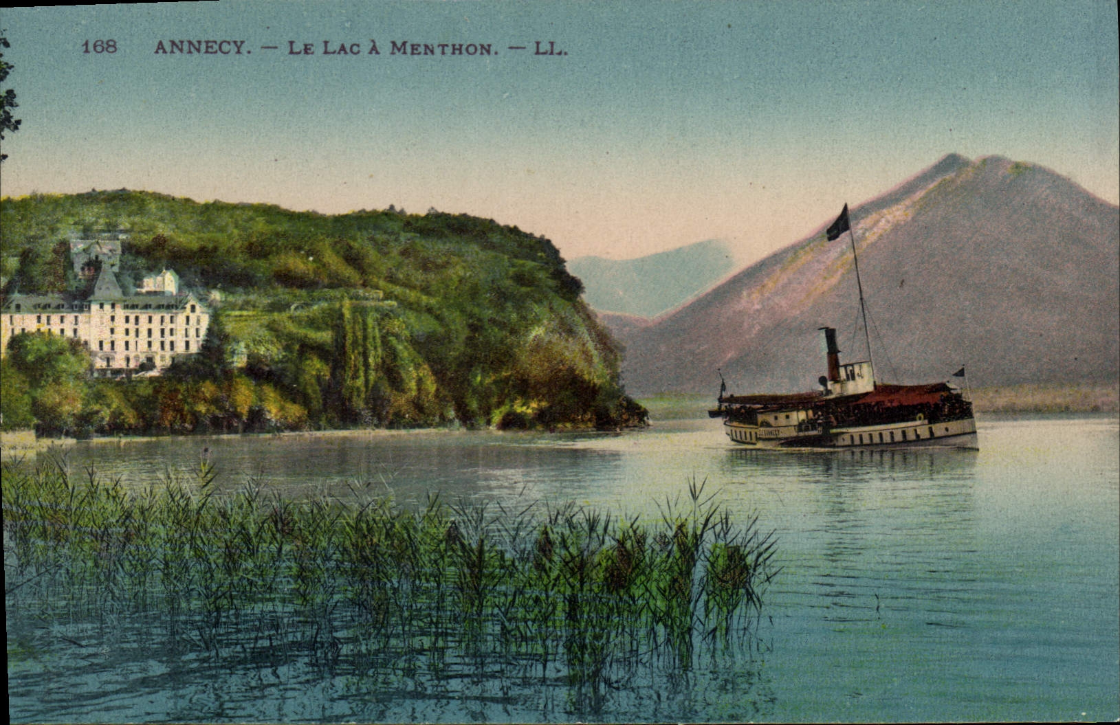 CPA Annecy Le Lac a Menthon Bateau