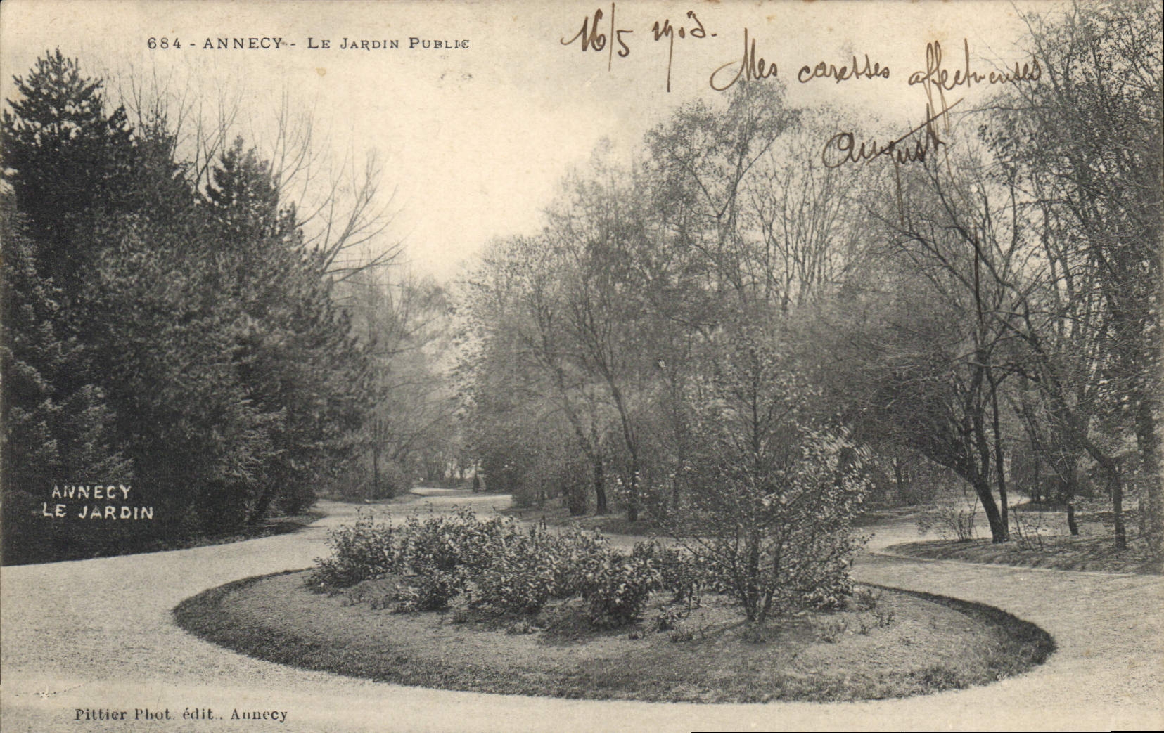 CPA Annecy Le Jardin Public 