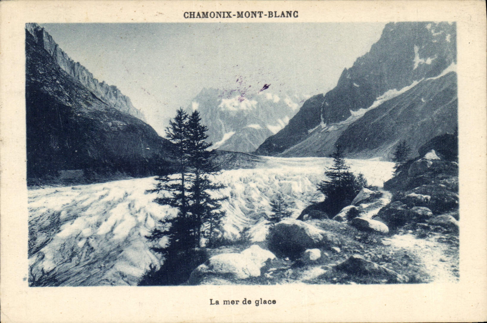 CPA Chamonix Mont Blanc La mer de glace 