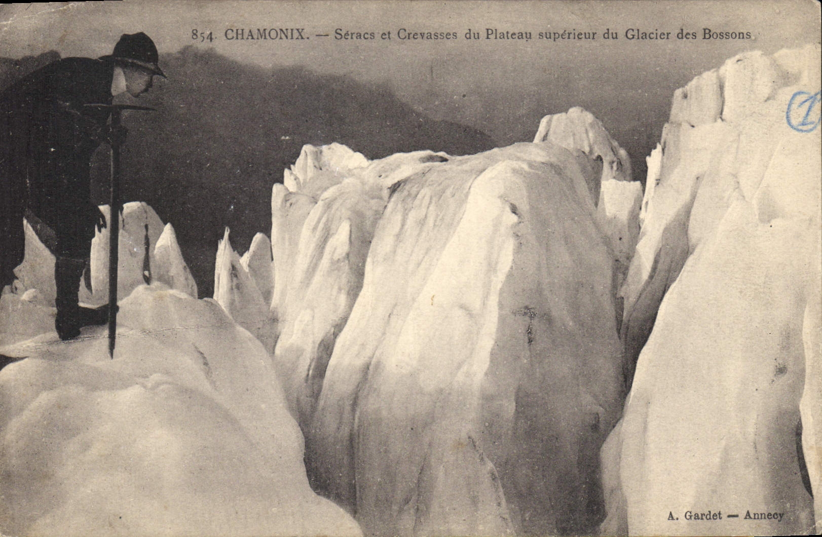 CPA Chamonix Seracs et Crerasses du Plateau superieur du Glacier des Bossons 