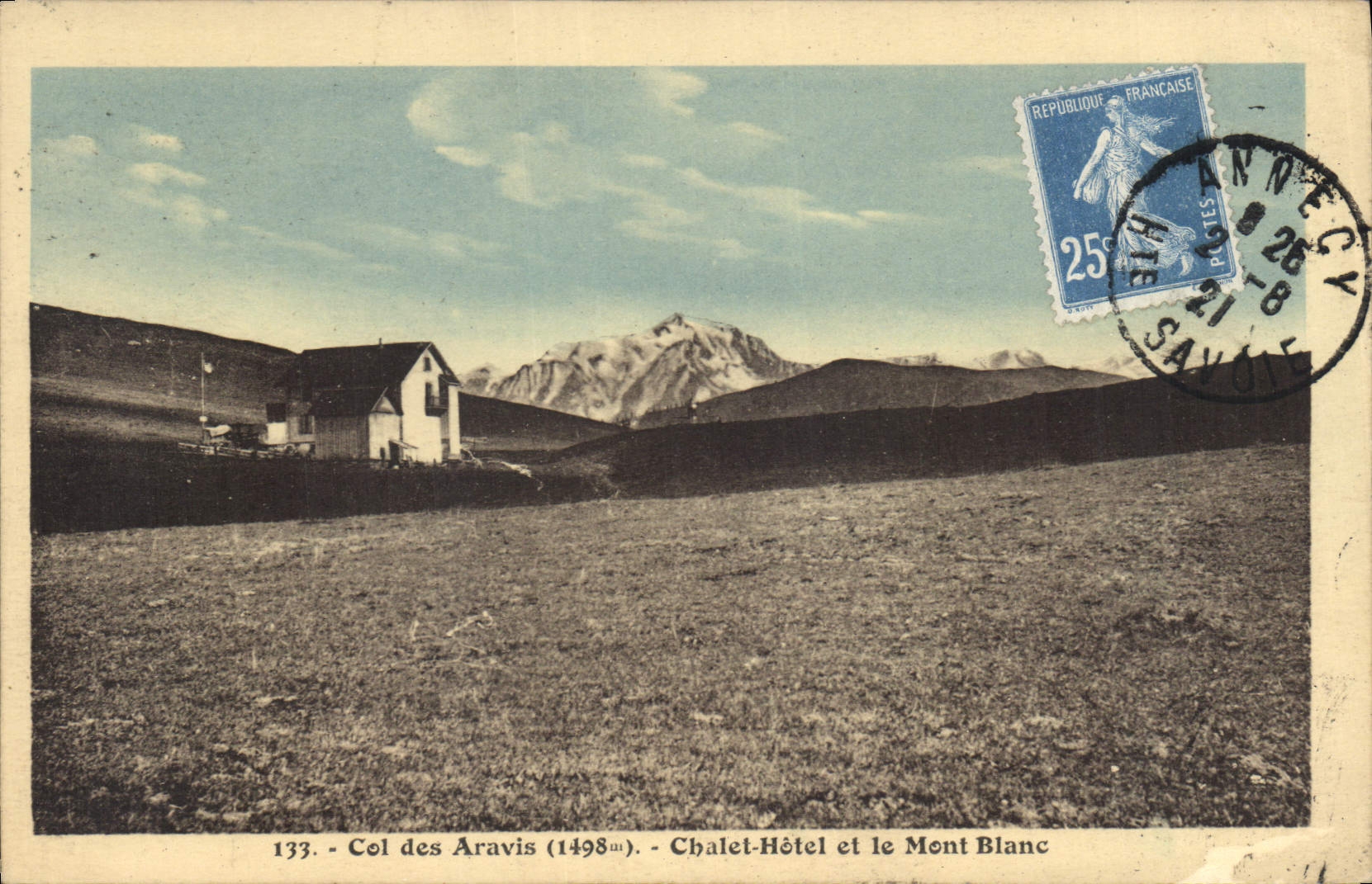 CPA Col des Aravis Chalet Hotel et le Mont Blanc 