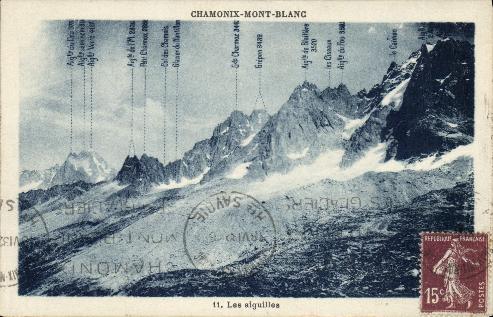 CPA Chamonix Mont Blanc les Aiguilles 