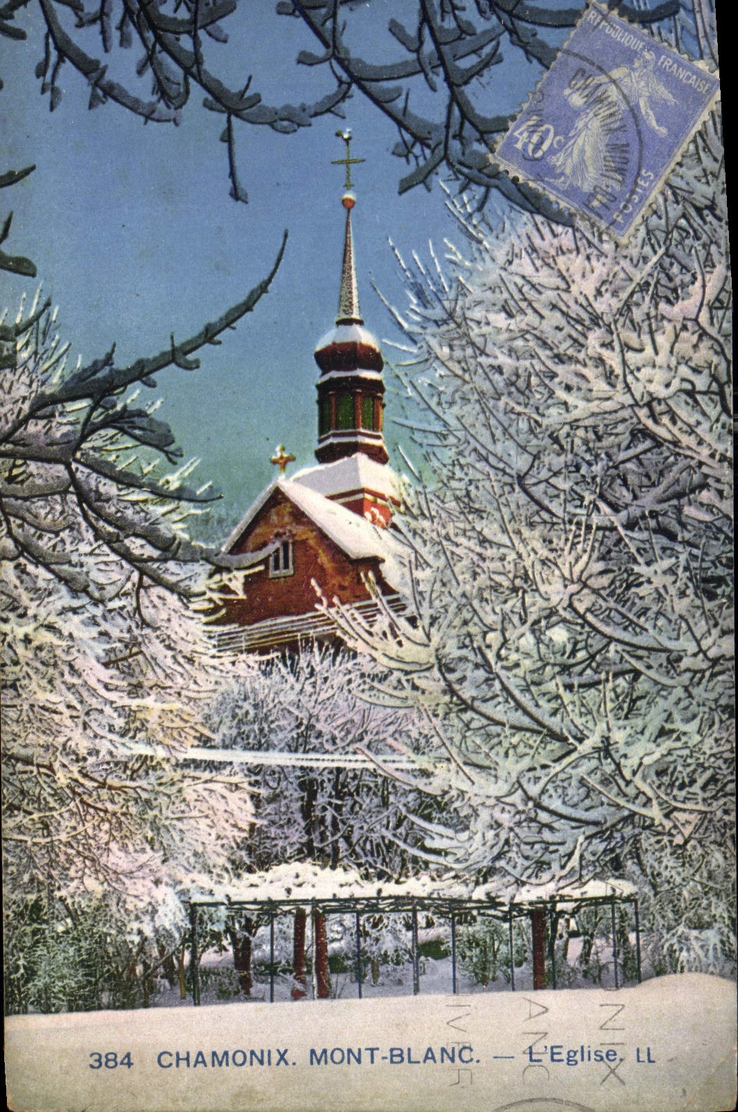 CPA Chamonix Mont Blanc L'Eglise 