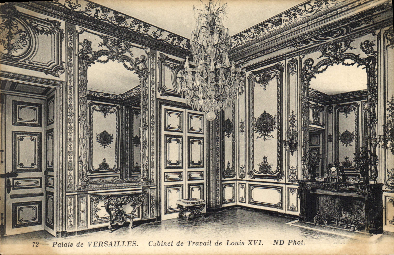 CPA Palais de Versailles Cabinet de Travail de Louis XVI 