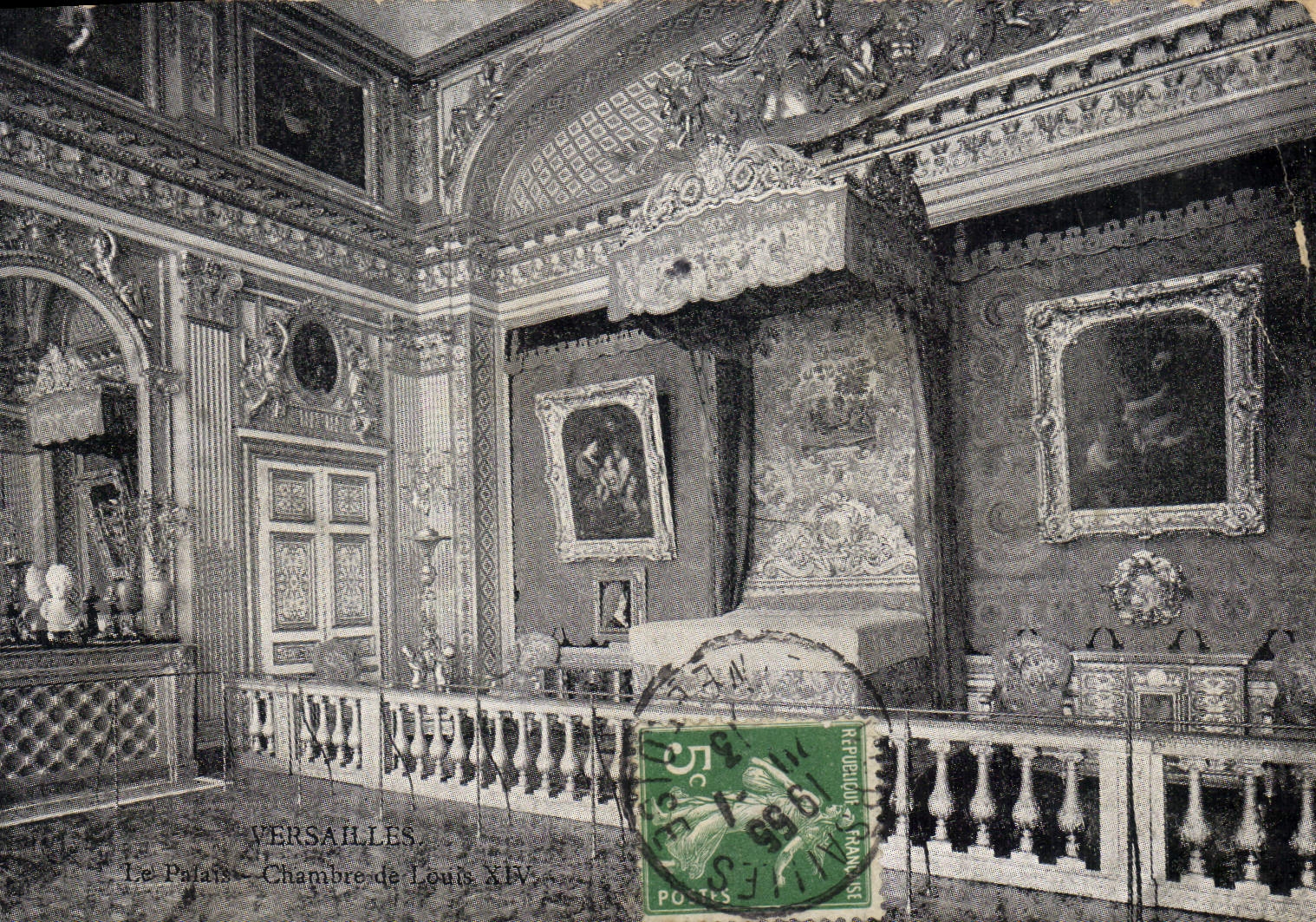 CPA Versailles Le Palais Chambre de Louis XIV 