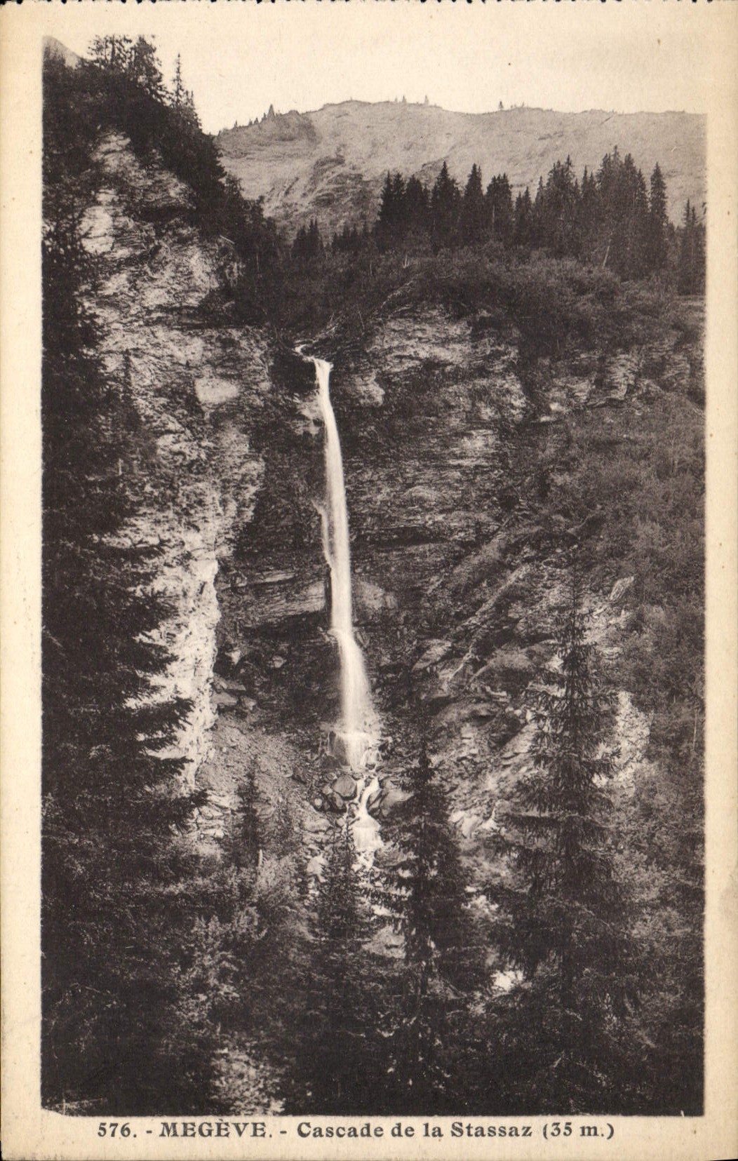 CPA Megeve Cascade de la Stassaz 