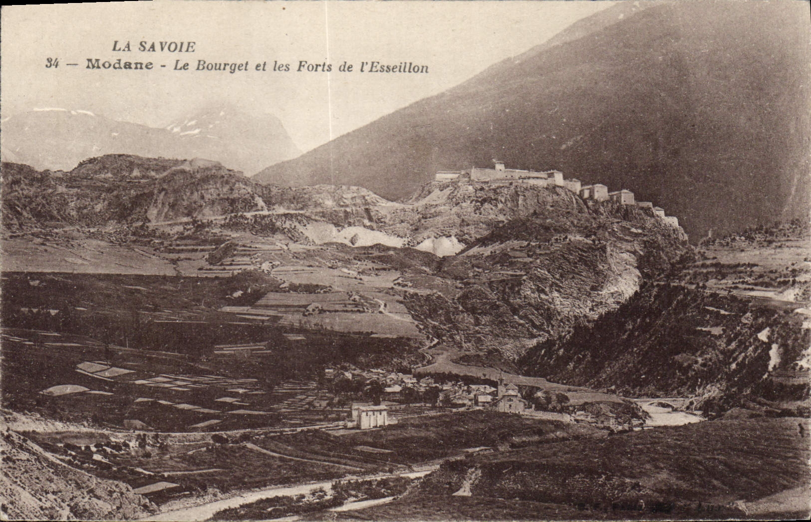 CPA La Savoie Modane Le Bourget et les Forts de l'Esseillon 