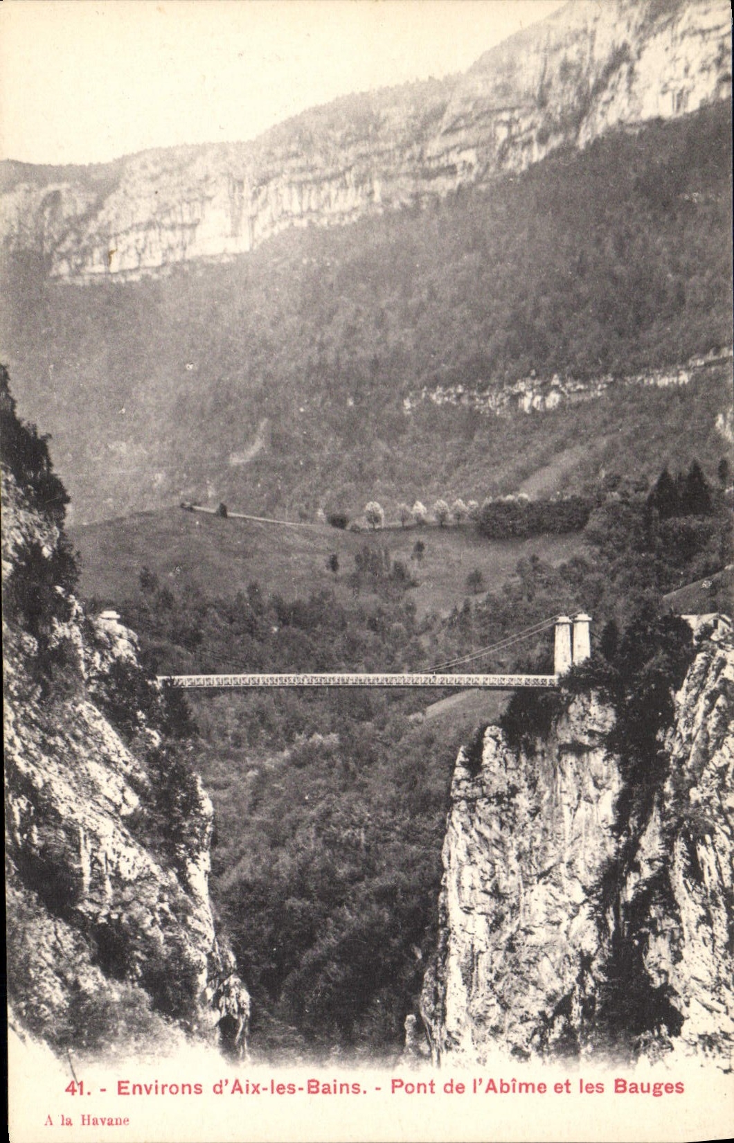 CPA Environs d'Aix les Bains Pont de l'Abime et les Bauges 