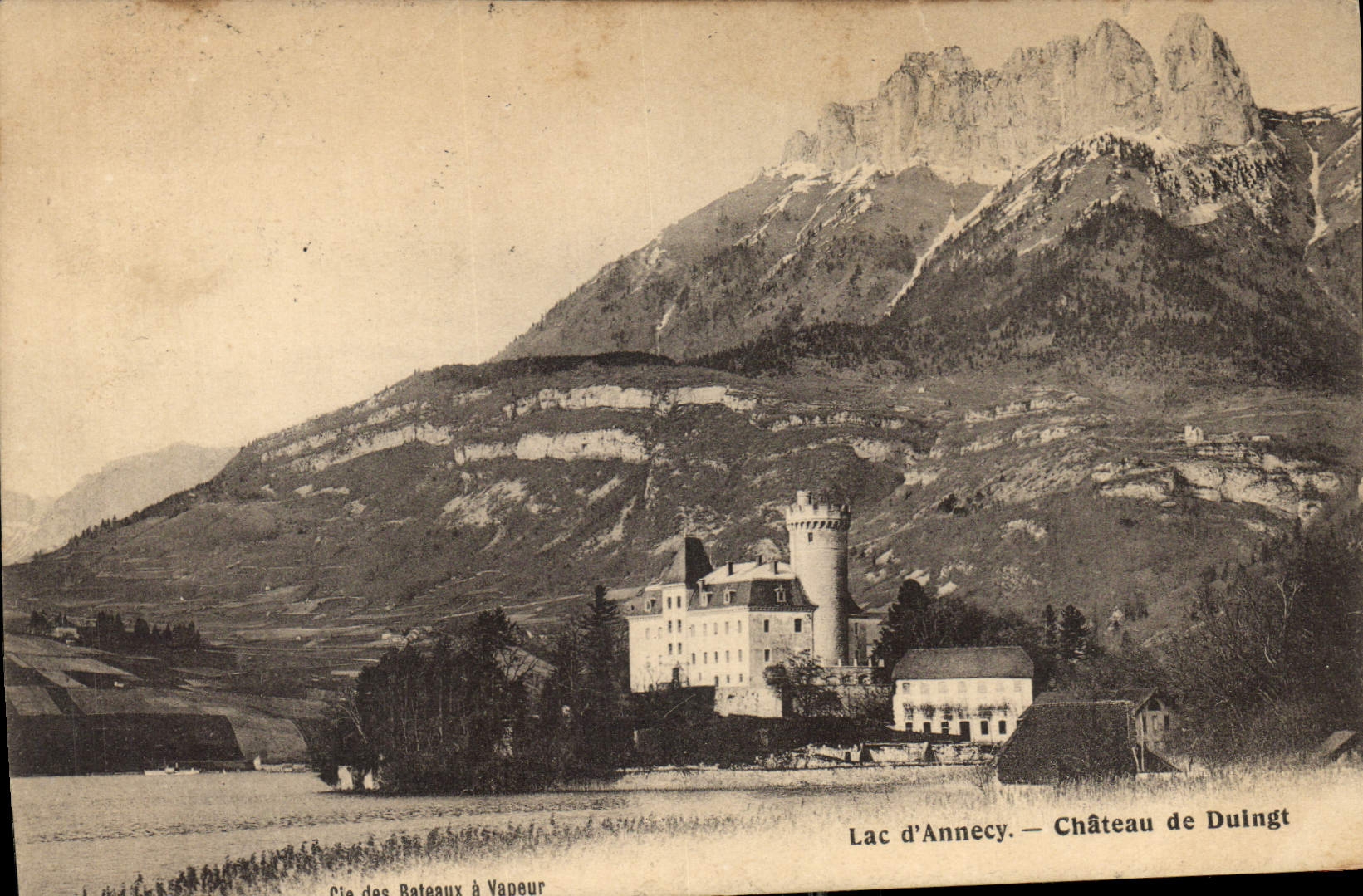 CPA Lac d'Annecy Chateau de Duingt 