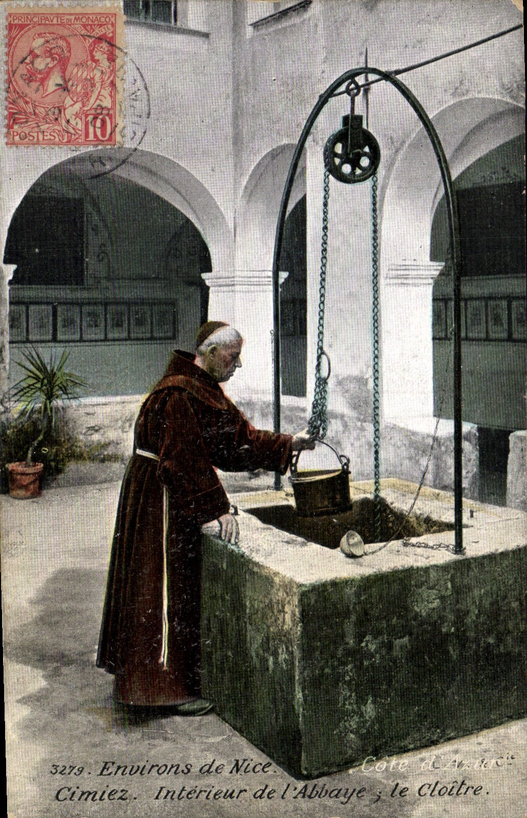CPA Environs de Nice Cimiez Interieur de l'Abbaye le Cloitre 