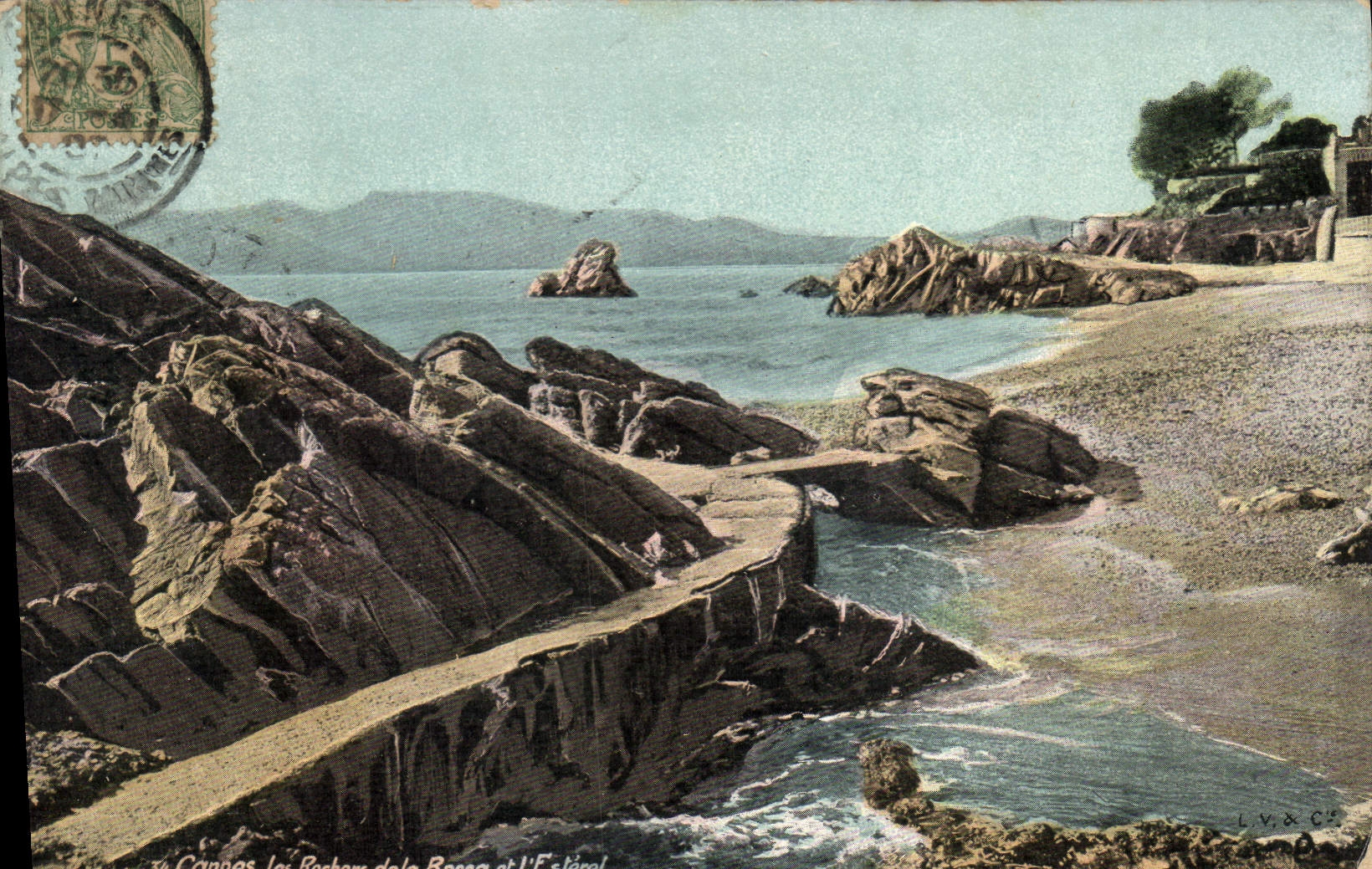 CPA Cannes Les rochers de la Bocca et l'Esterel