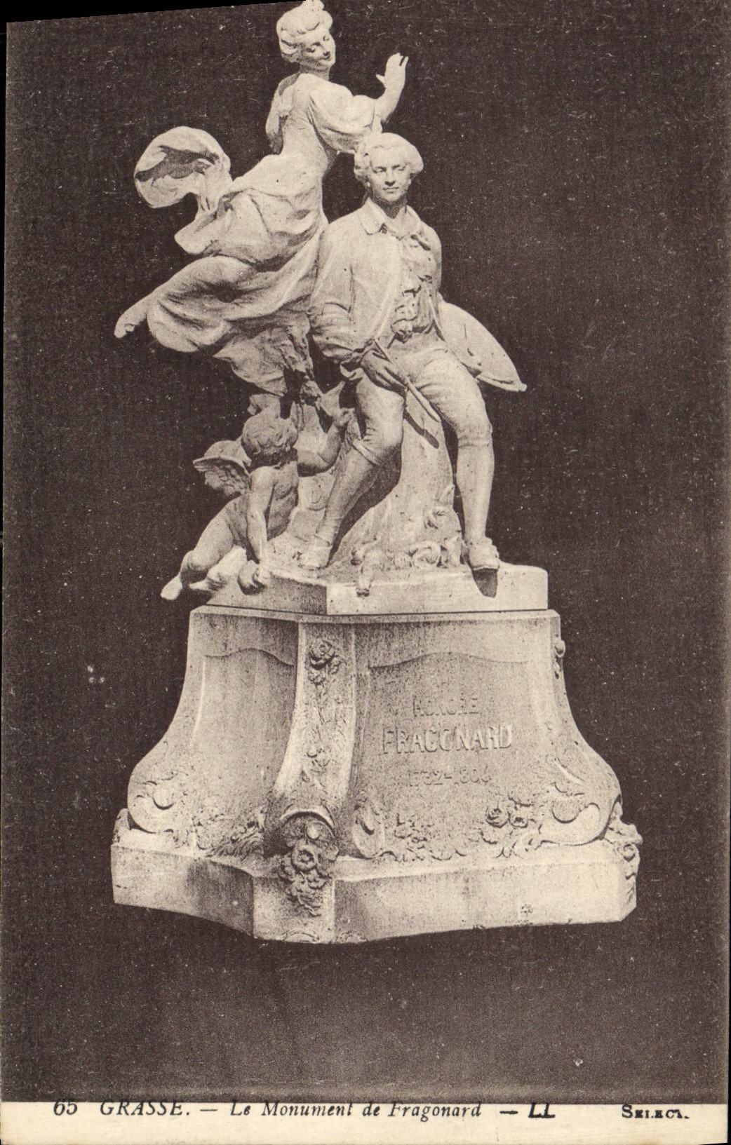 CPA Grasse Le Monument de Fragonard 