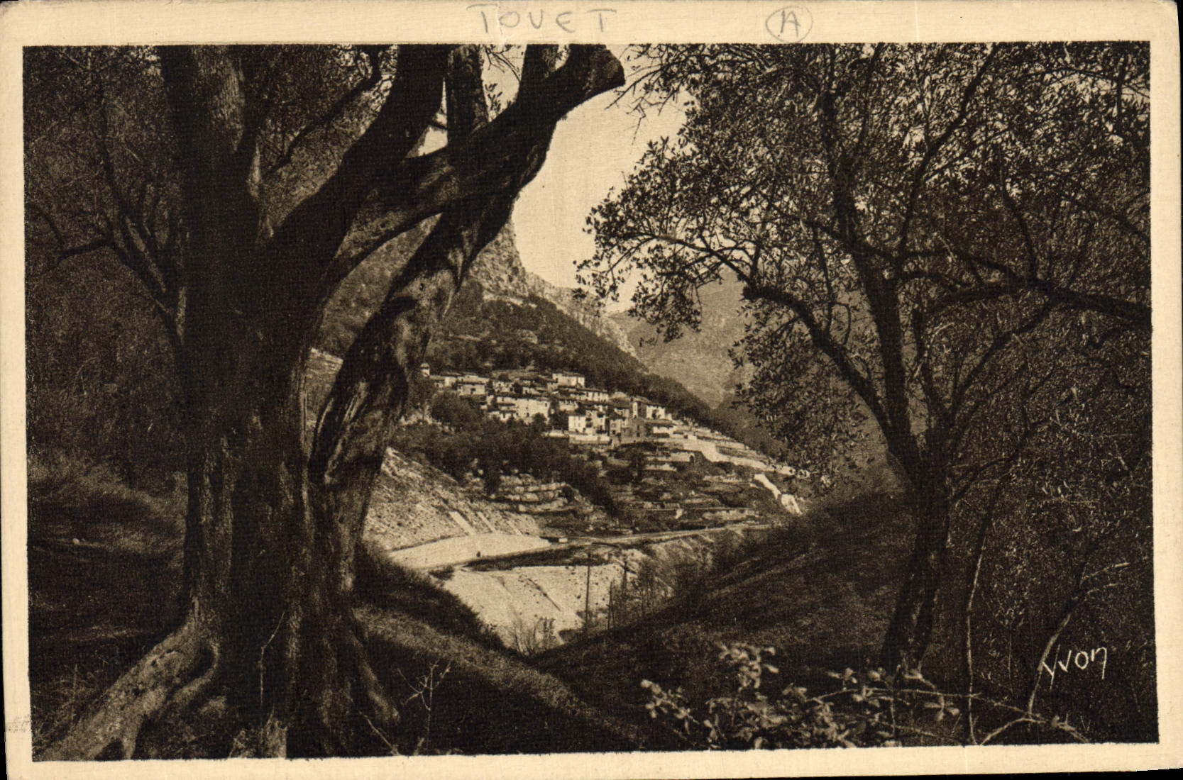 CPA La Douce France Cote d'Azur Route de Nice a Sospel