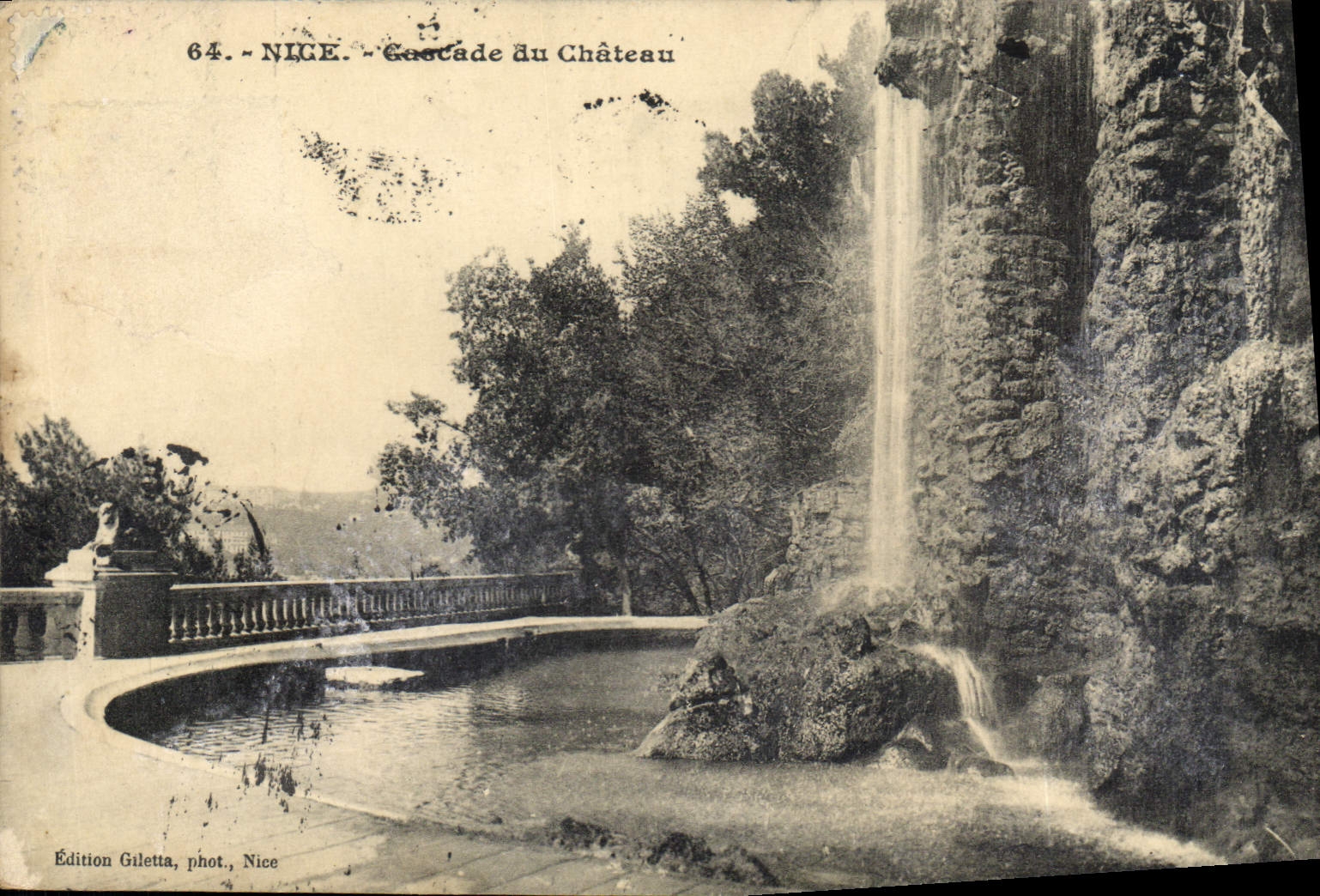 CPA Nice Cascade du Chateau 