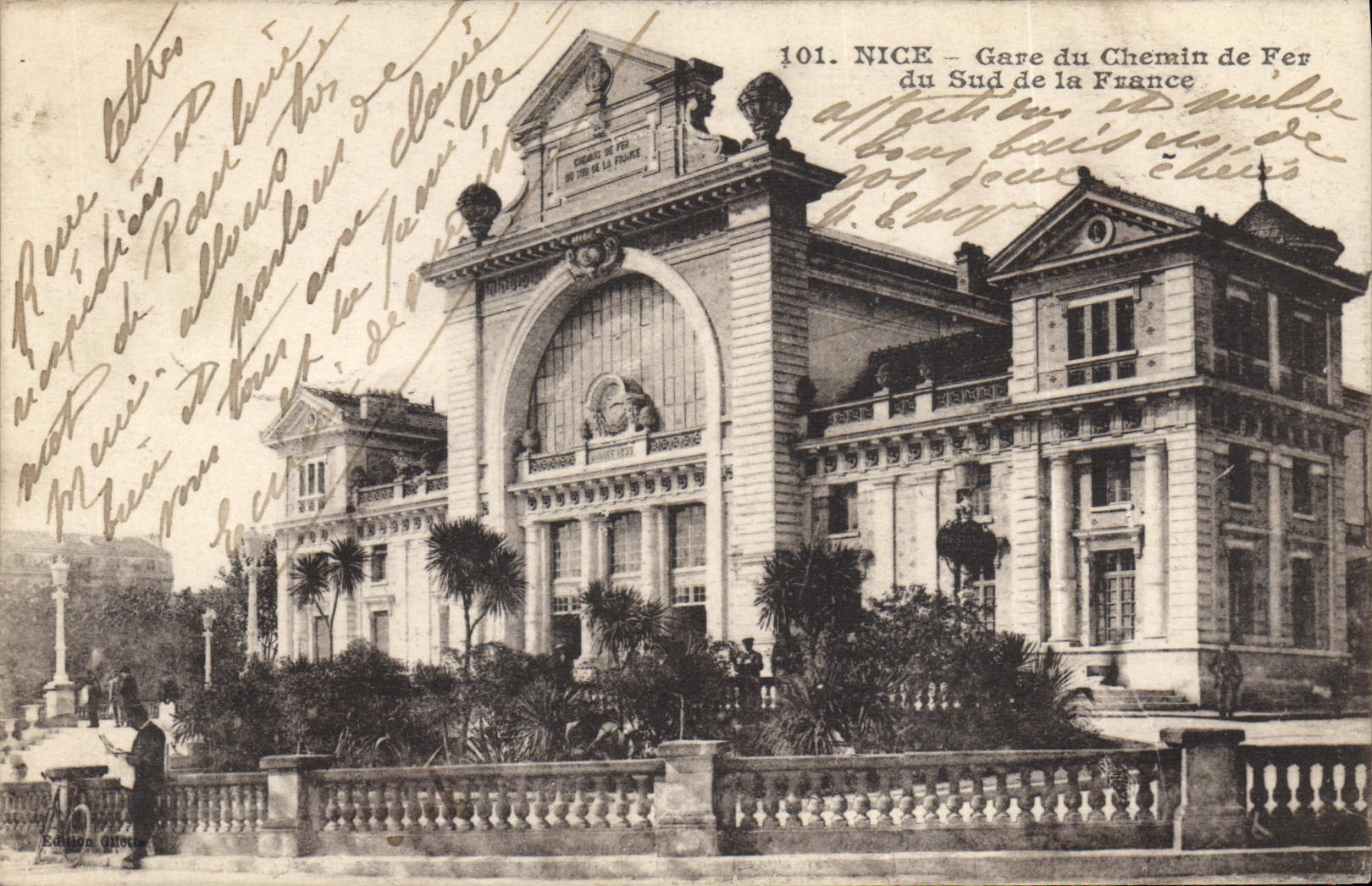 CPA Nice Gare du Chemin de Fer du Sud de la France 