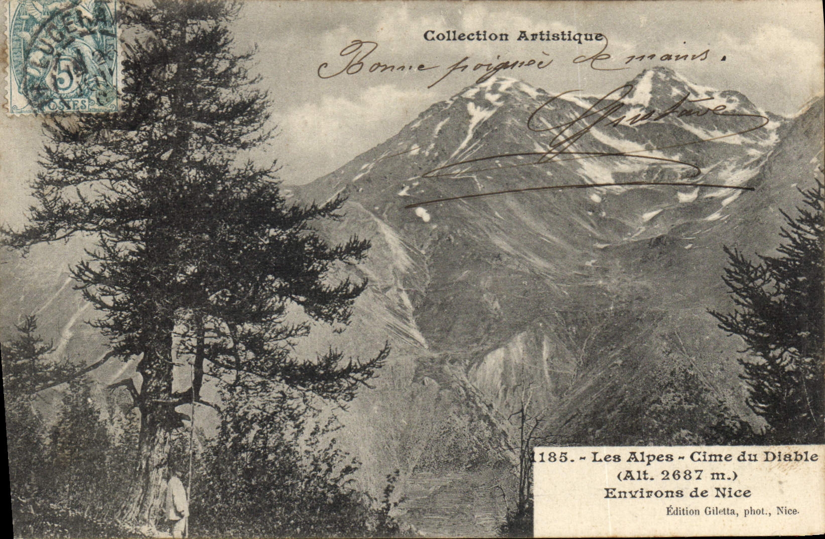 CPA Les Alpes Cime du Diable Environs de Nice 