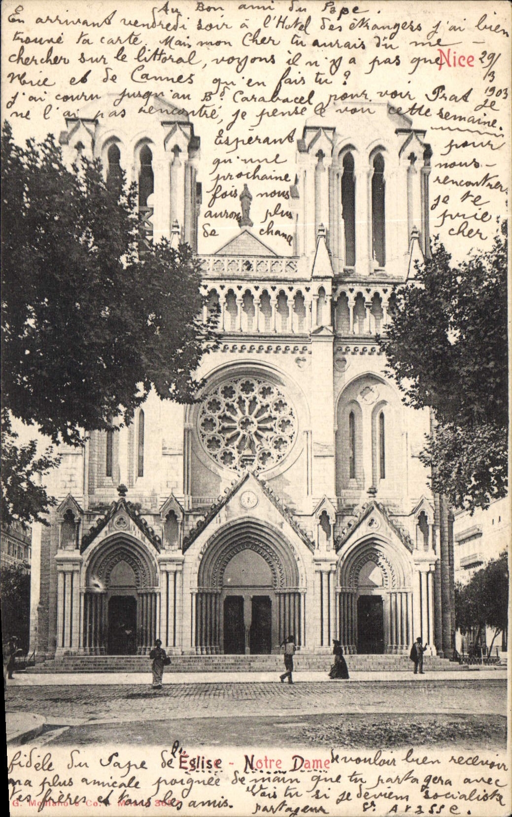 CPA Nice Eglise Notre Dame 